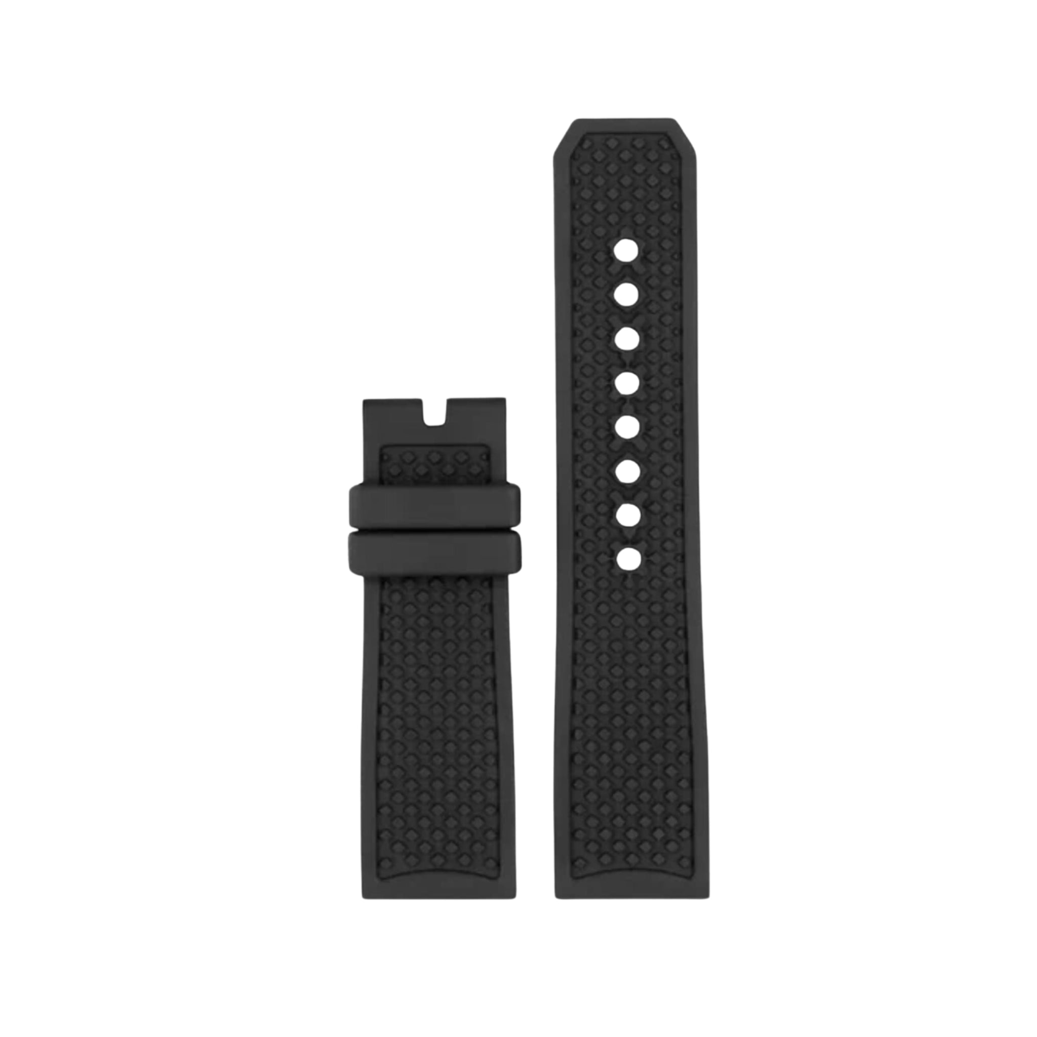 Kautschuk Armband für Cartier Calibre – Schwarz - Helvetus DE