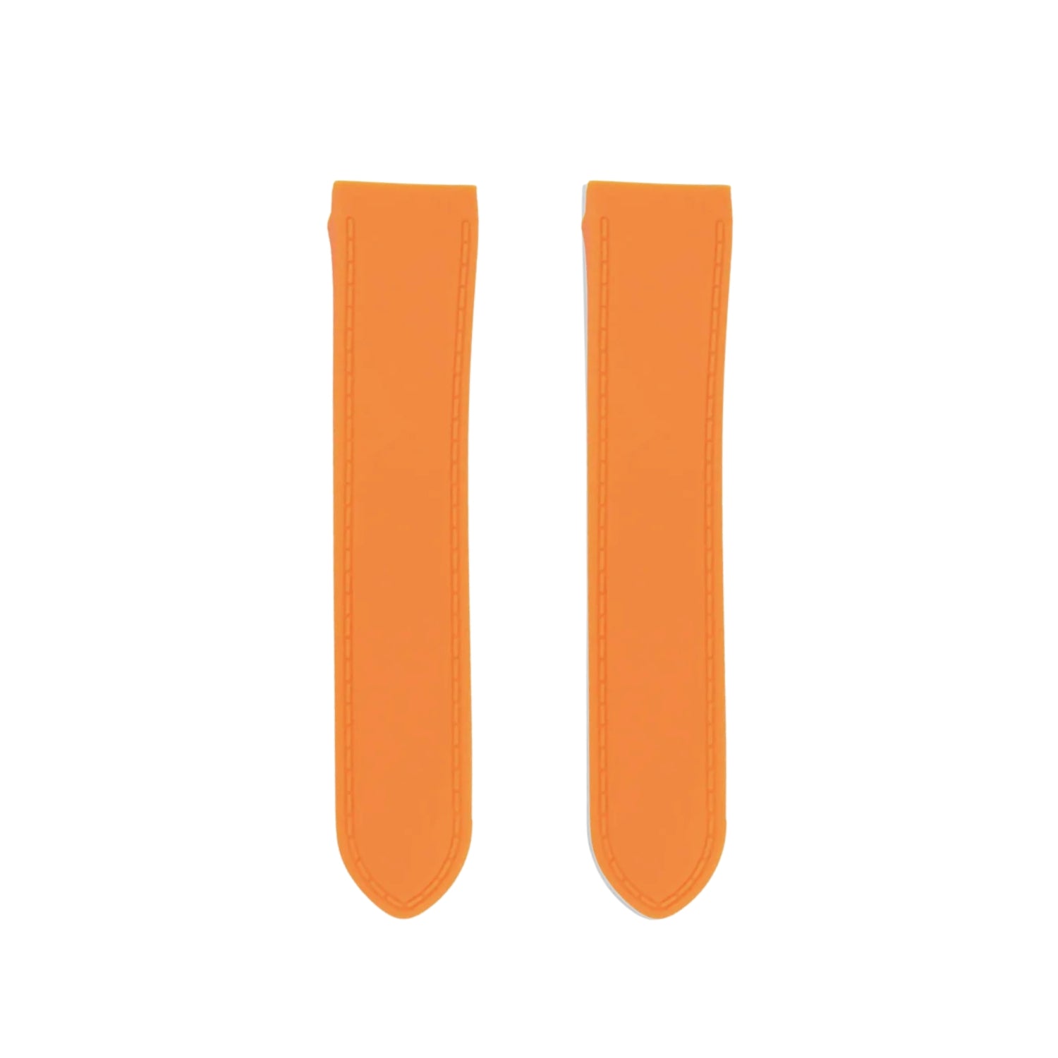 Kautschuk Armband für Cartier Santos 100 – Orange - Helvetus DE