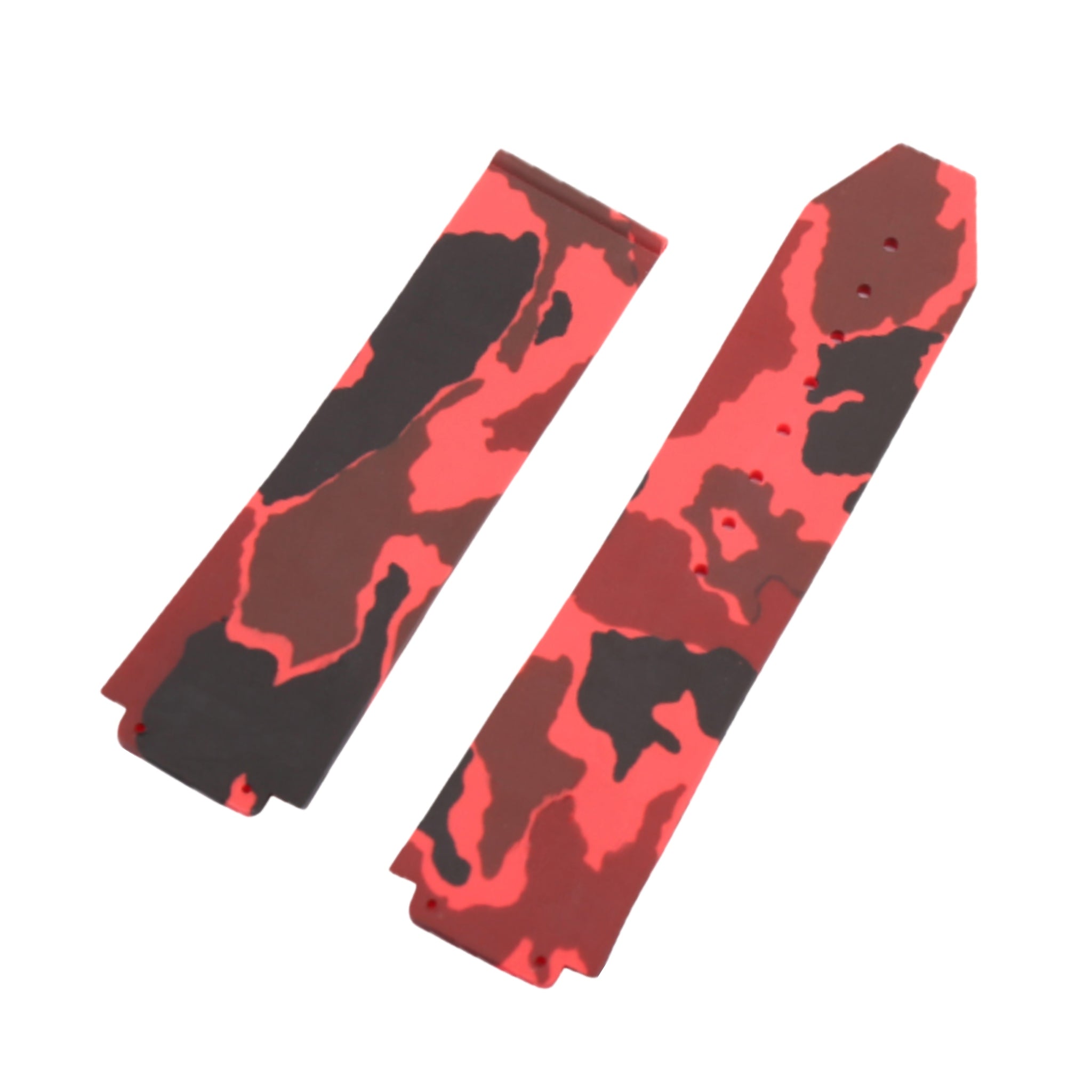 Kautschuk Armband – Für Hublot Big Bang 44mm – Rot Camo - Helvetus DE