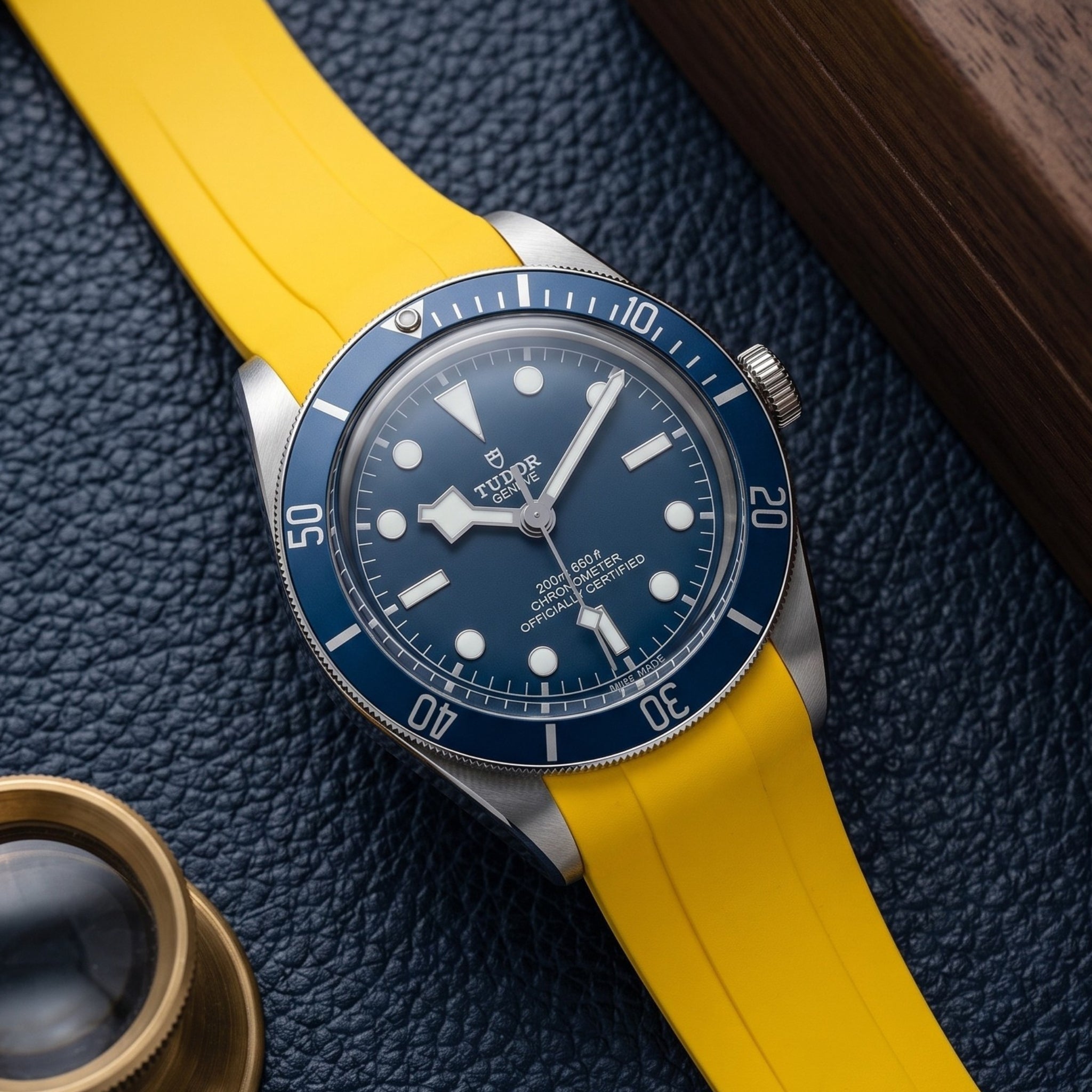 Kautschukarmband - Für alle Tudor Black Bay Modelle - Gelb - Helvetus