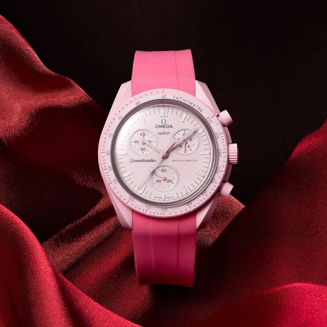 Kautschukarmband – Für Mission to Venus | Omega X Swatch | MoonSwatch – Pink - Helvetus DE