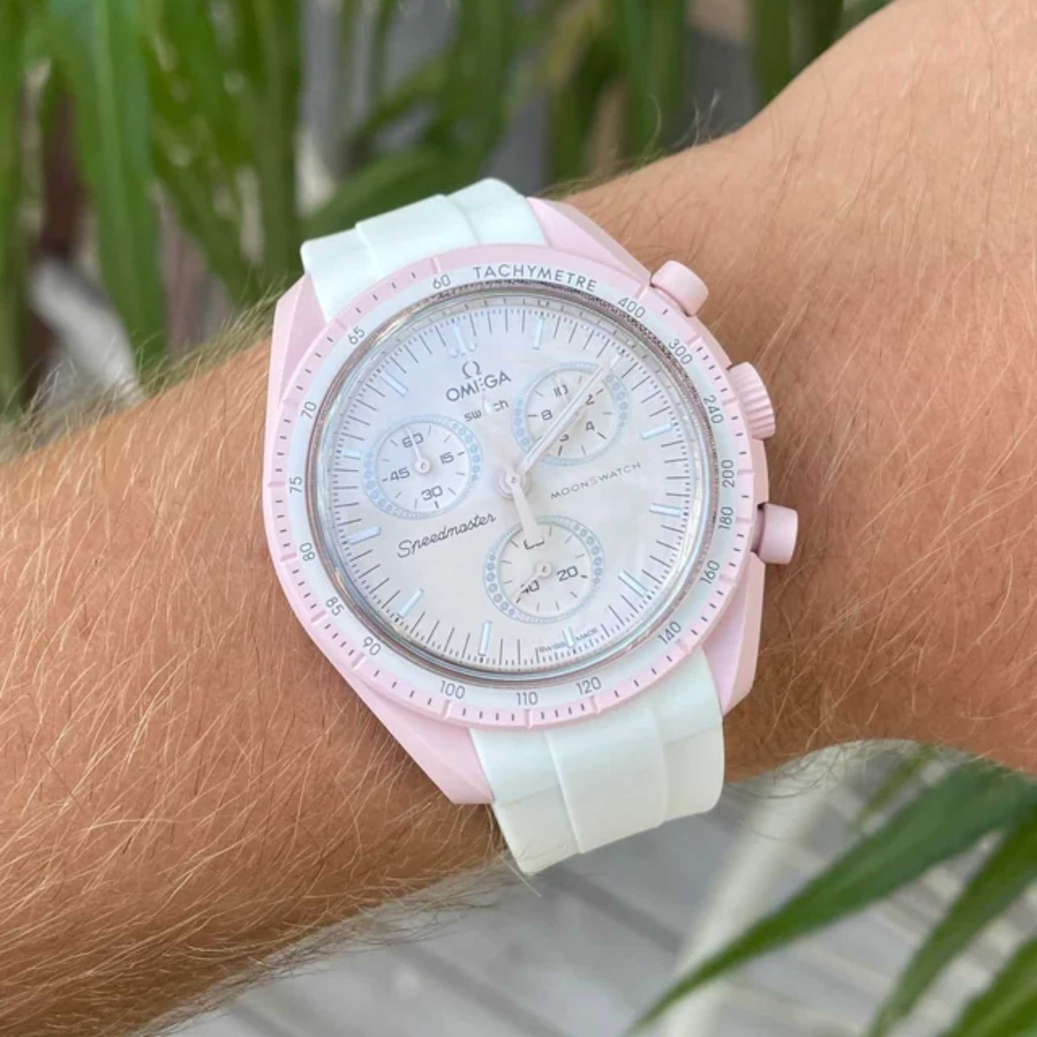 Kautschukarmband – Für Mission to Venus | Omega X Swatch | MoonSwatch – Weiß - Helvetus DE