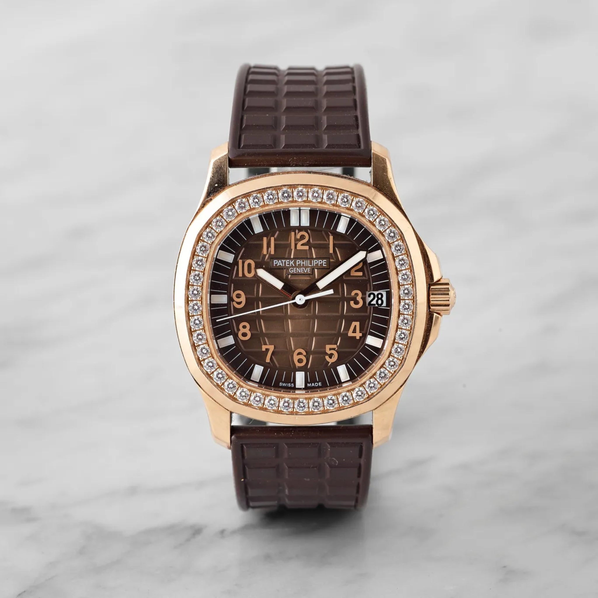 Kautschukarmband – Für Patek Philippe Aquanaut 5067A - 001, 5065, 5066, 5064 – Braun - Helvetus DE