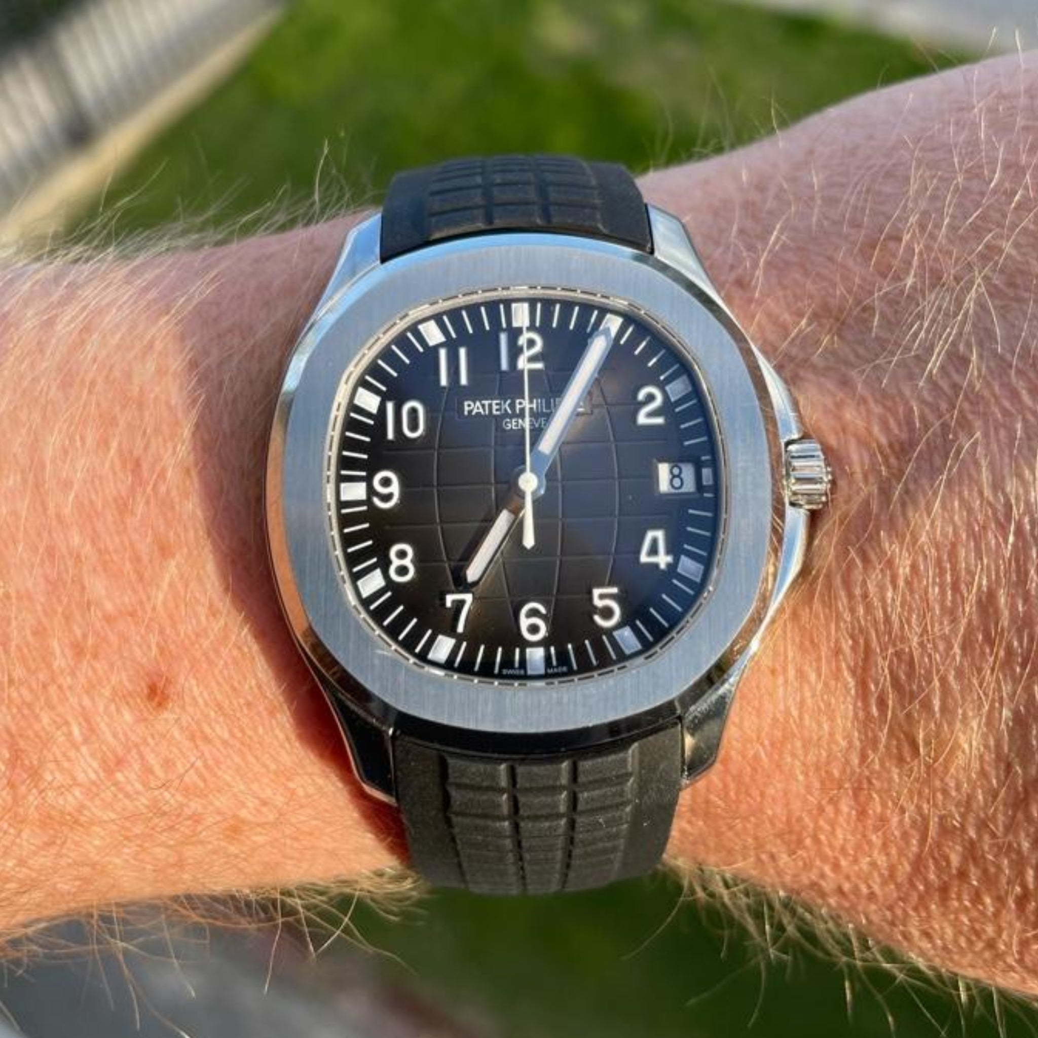 Kautschukarmband – Für Patek Philippe Aquanaut – Schwarz - Helvetus DE