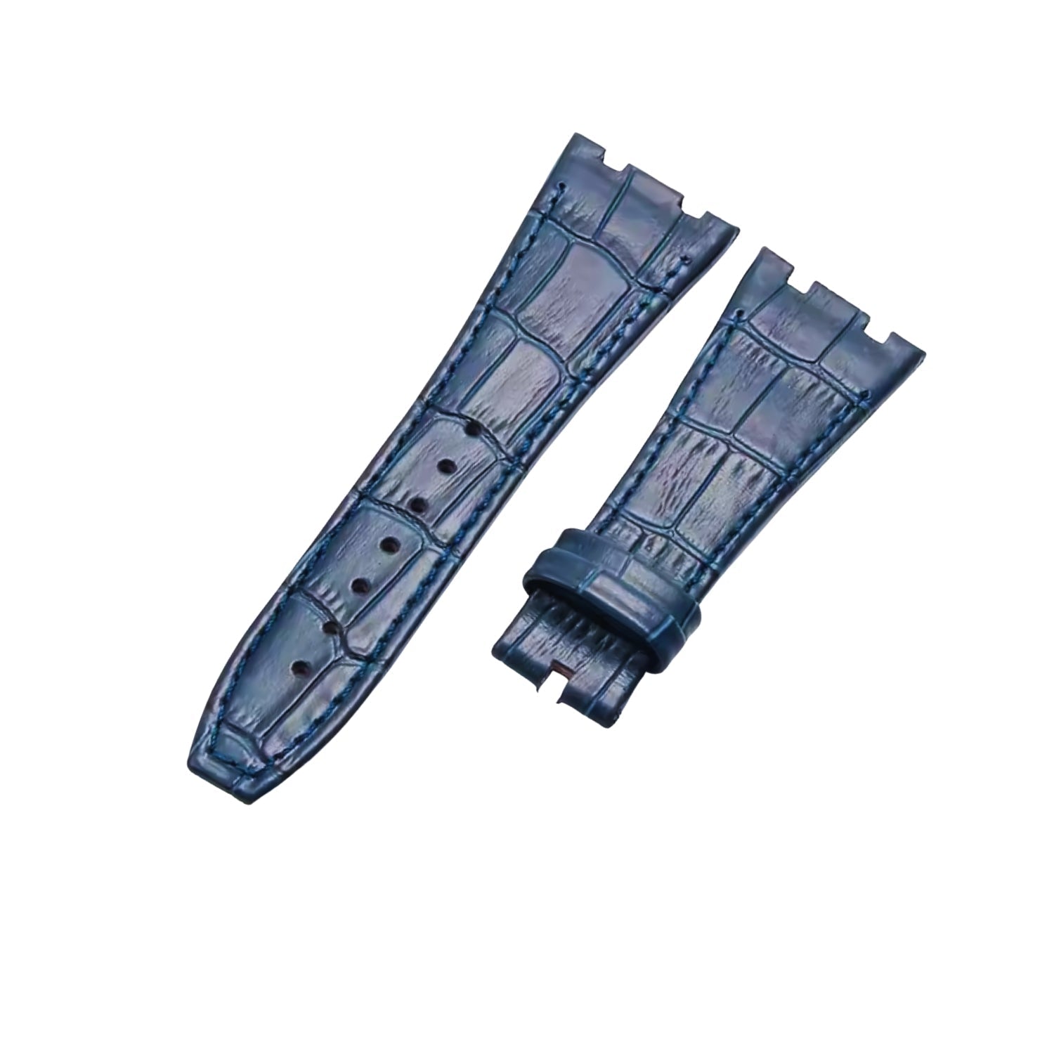 Krokodillederarmband – Für Audemars Piguet Royal Oak 41 mm – Blau - Helvetus DE