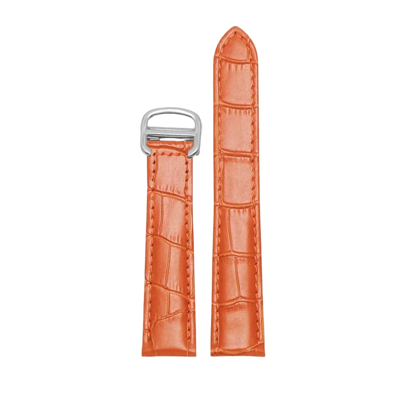 Leder Armband - für Cartier Tank - Orange - Helvetus DE