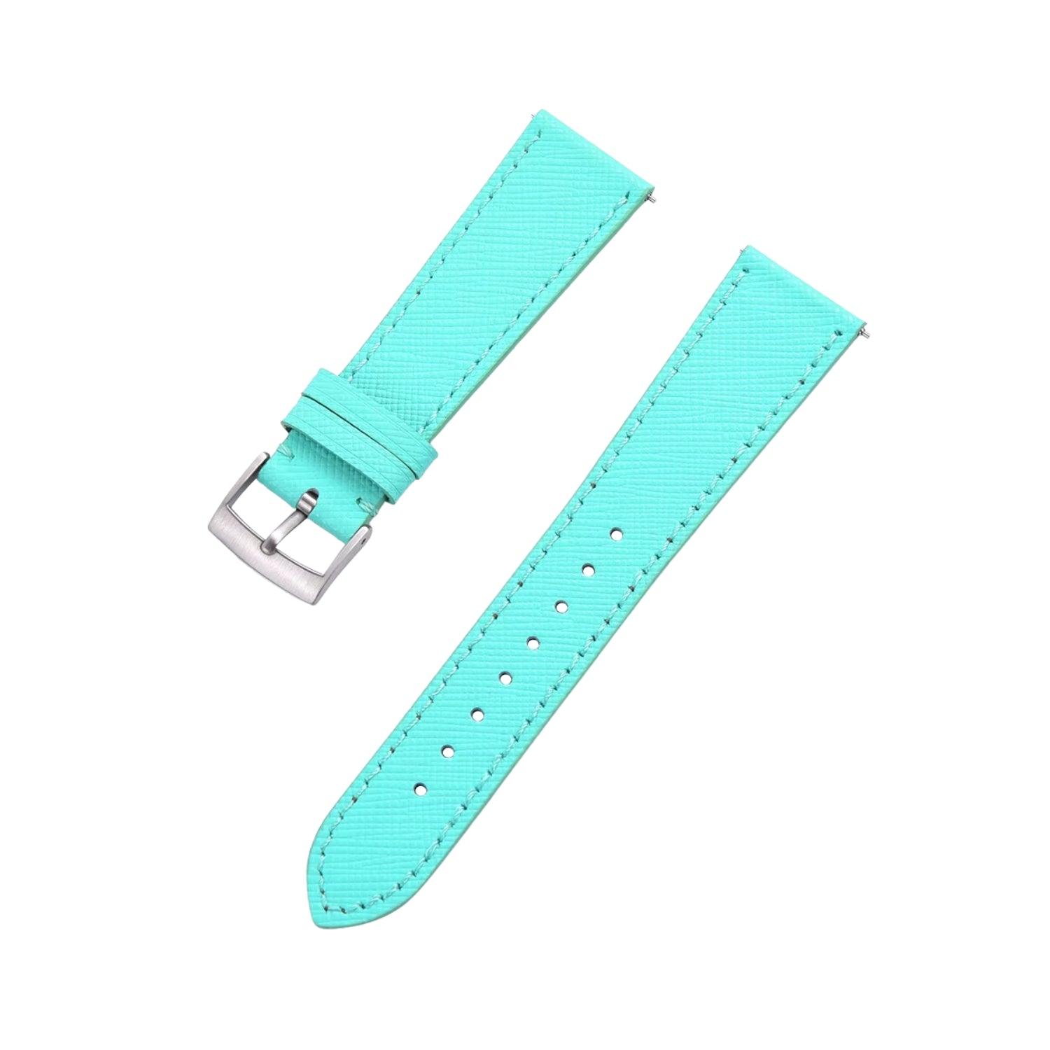 Türkises Leder Uhrenarmband – Handgefertigtes Ersatzband – Helvetus® - Helvetus DE