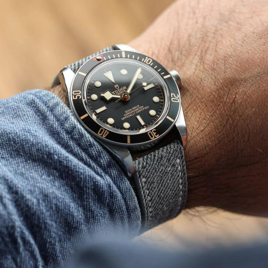 Handgefertigte Denim-Uhrenarmbänder – DenimaTex™ Kollektion - Helvetus DE