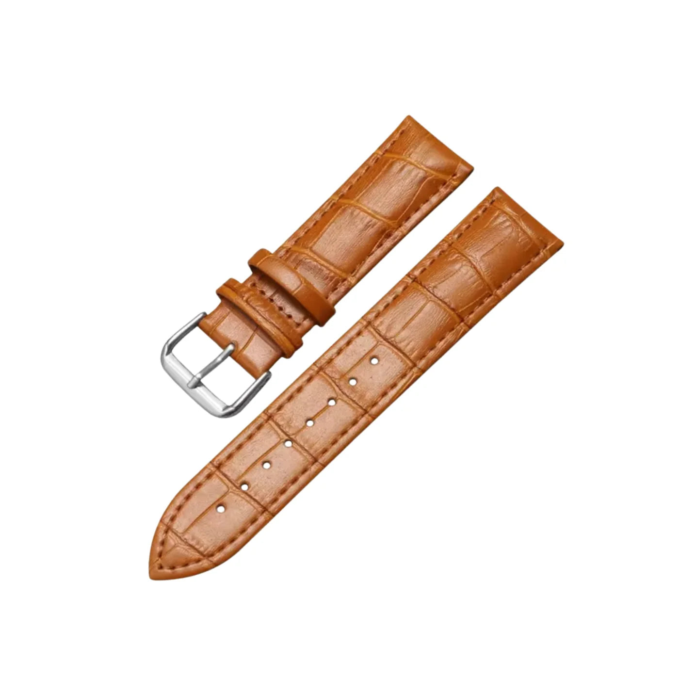 Alligator Leder Armband - Hell Braun - Alligator Muster