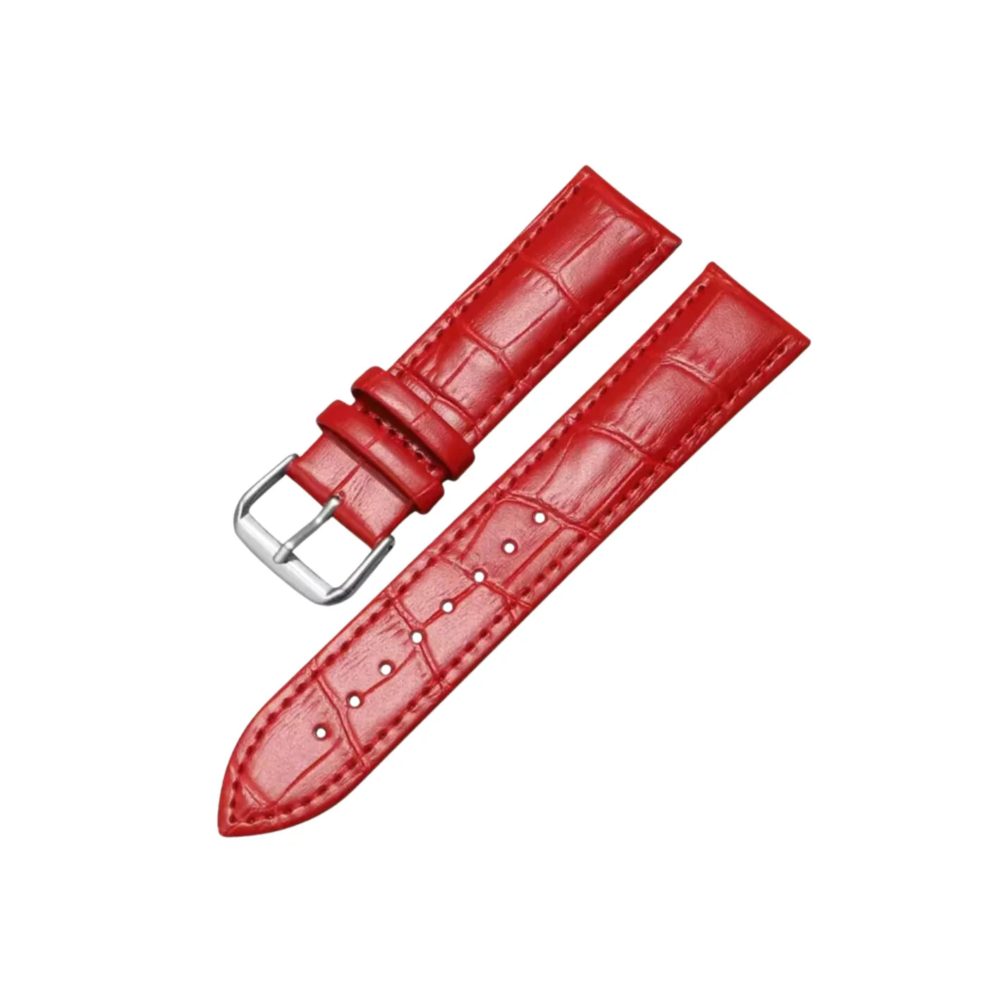 Alligator Leder Armband - Rot - Alligator Muster