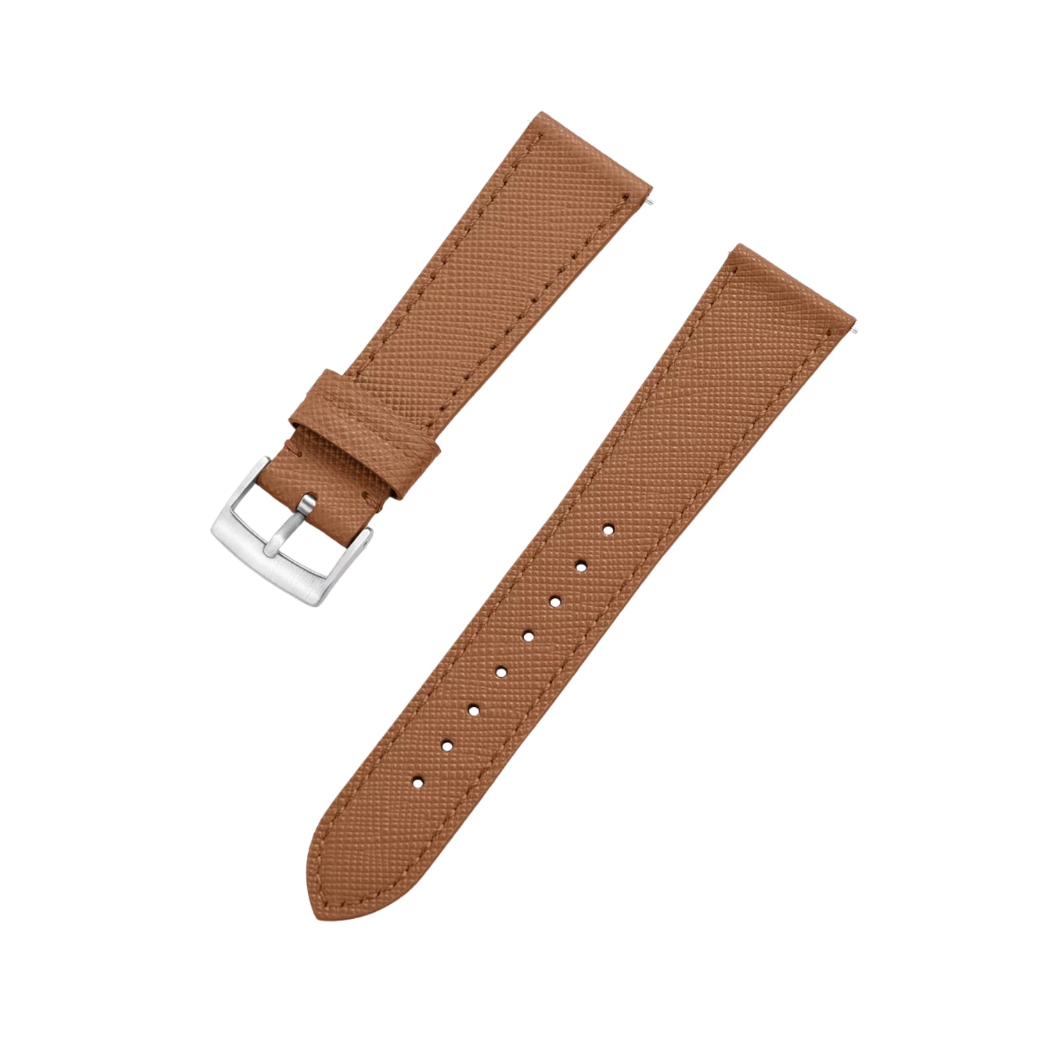 Braunes Leder Uhrenarmband – Handgefertigtes Ersatzband – Helvetus® - Helvetus DE