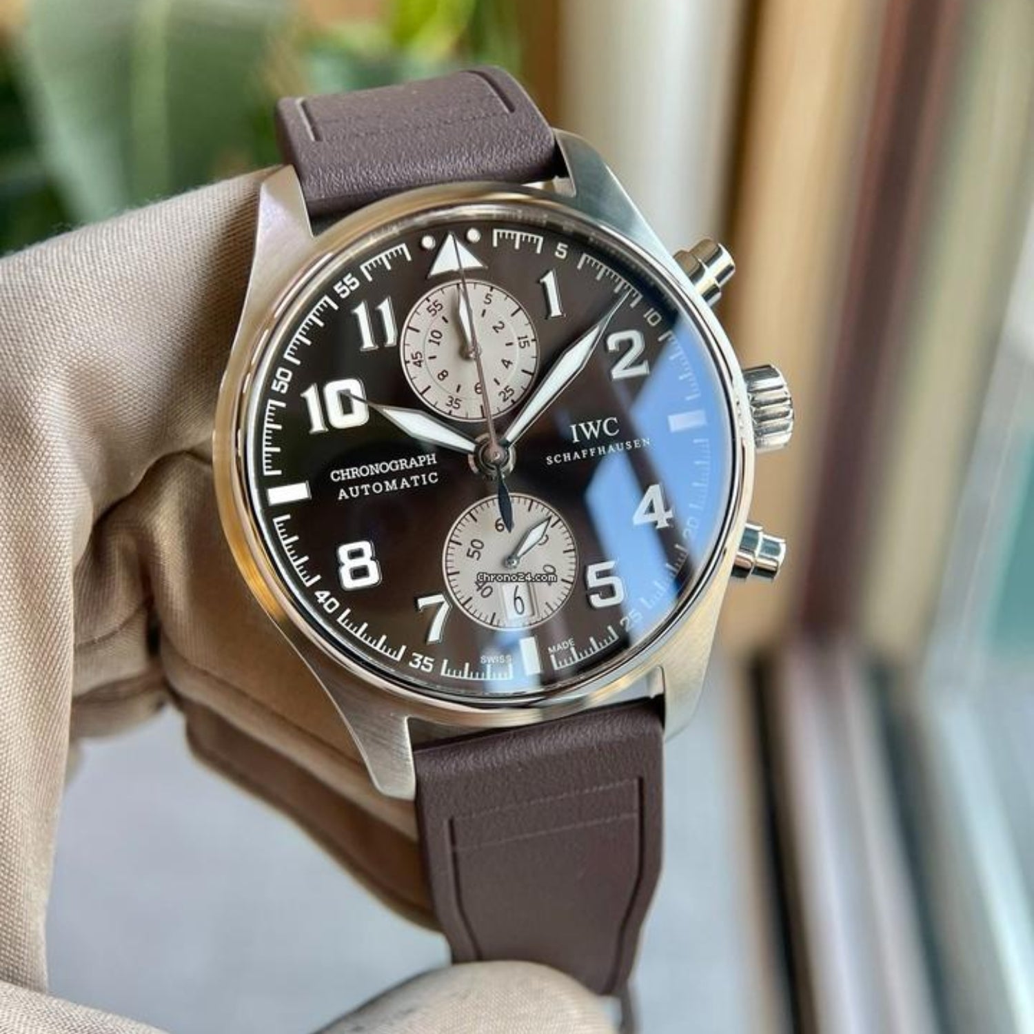 FKM Kautschukarmband – Für IWC Portugieser/Aquatimer/Alle Pilot Modelle/Portugieser/Portofino – Braun - Helvetus DE