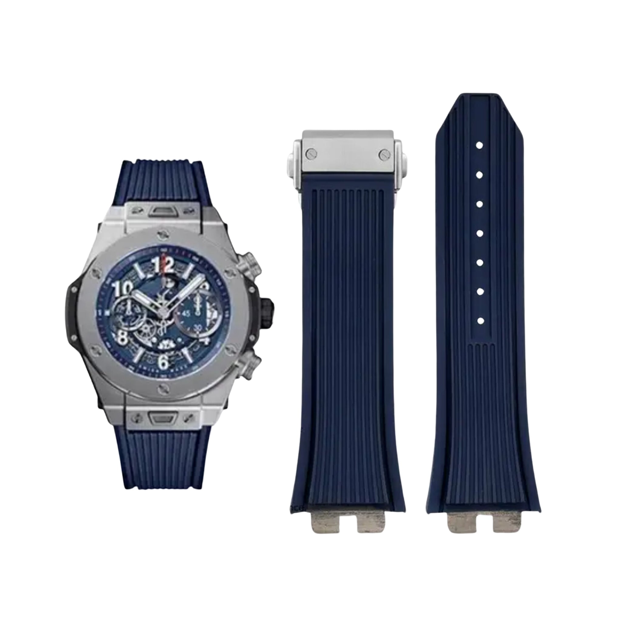 Hublot Big Bang Unico Click Strap in Rubber - Navy Blue - Helvetus