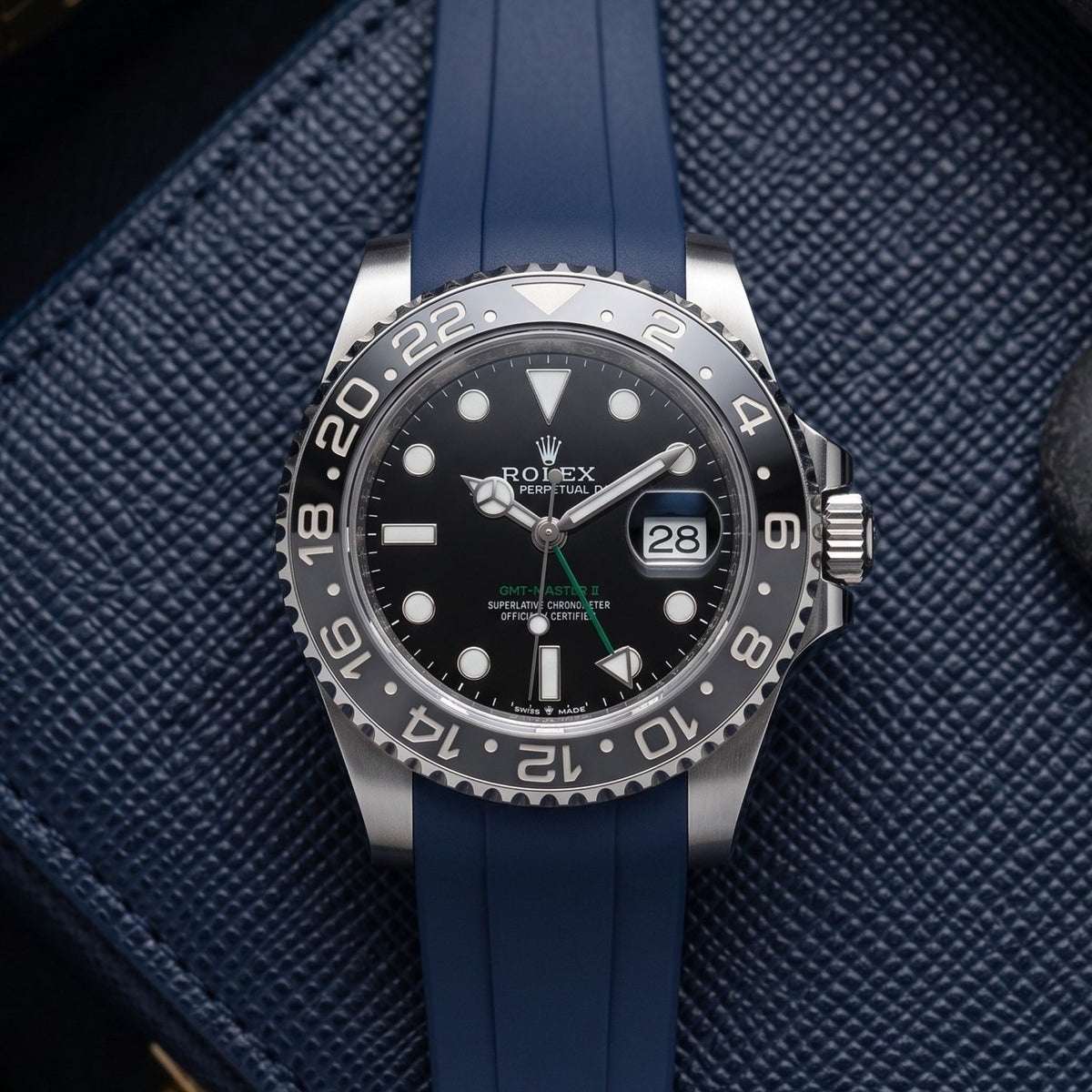 Kautschukarmband für Rolex GMT-Master II – Dunkel Blau - Helvetus