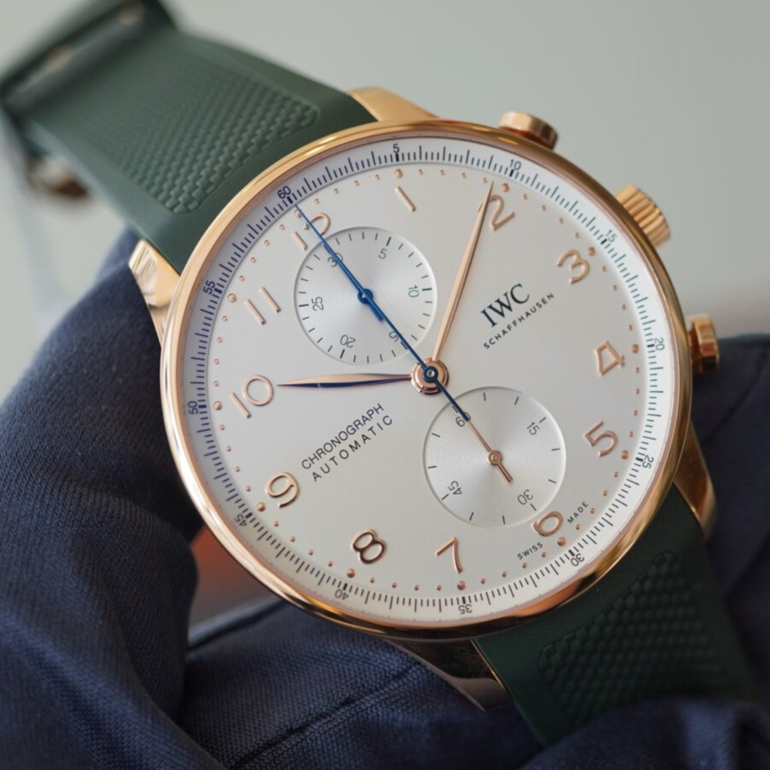Kautschukarmband - Für IWC Portugieser - Grün - Helvetus DE