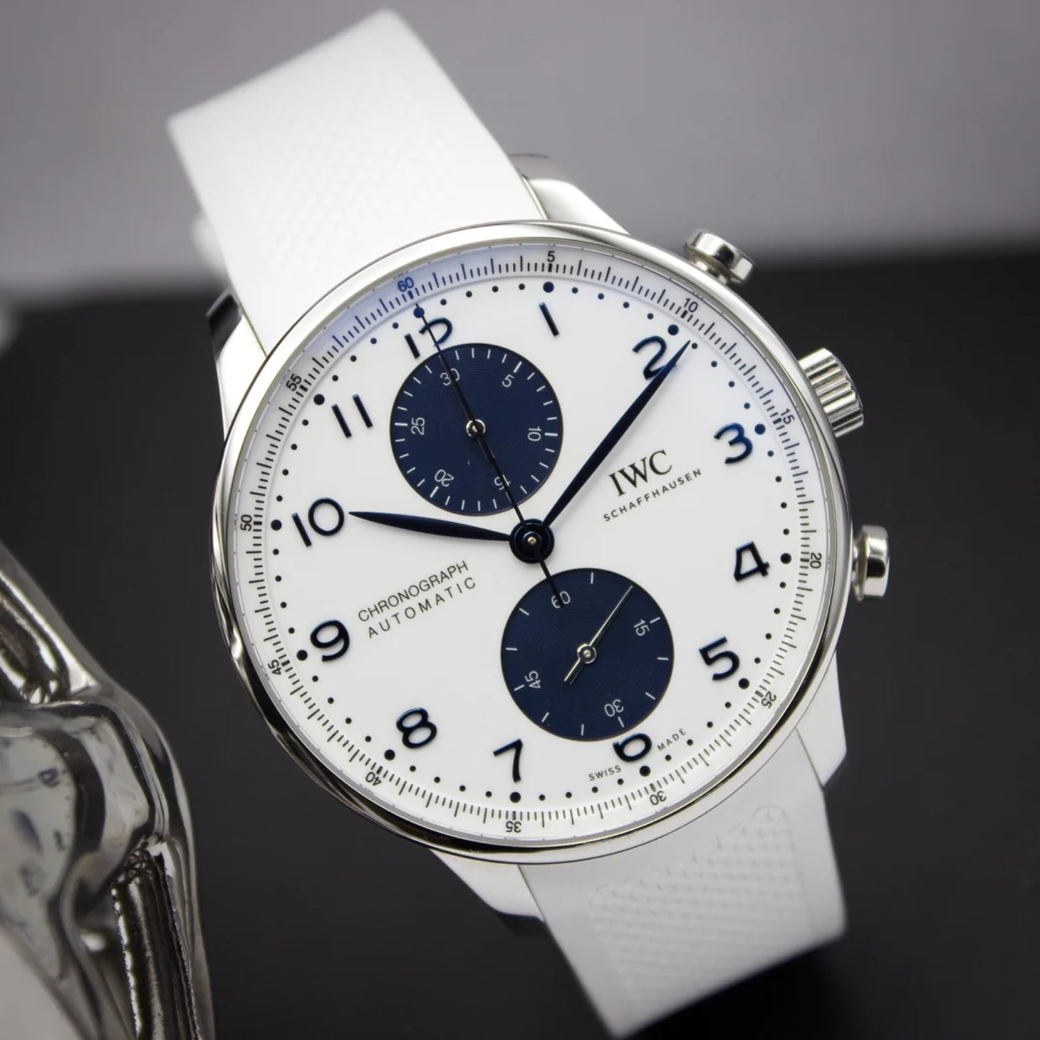 Kautschukarmband - Für IWC Portugieser - Weiss - Helvetus DE