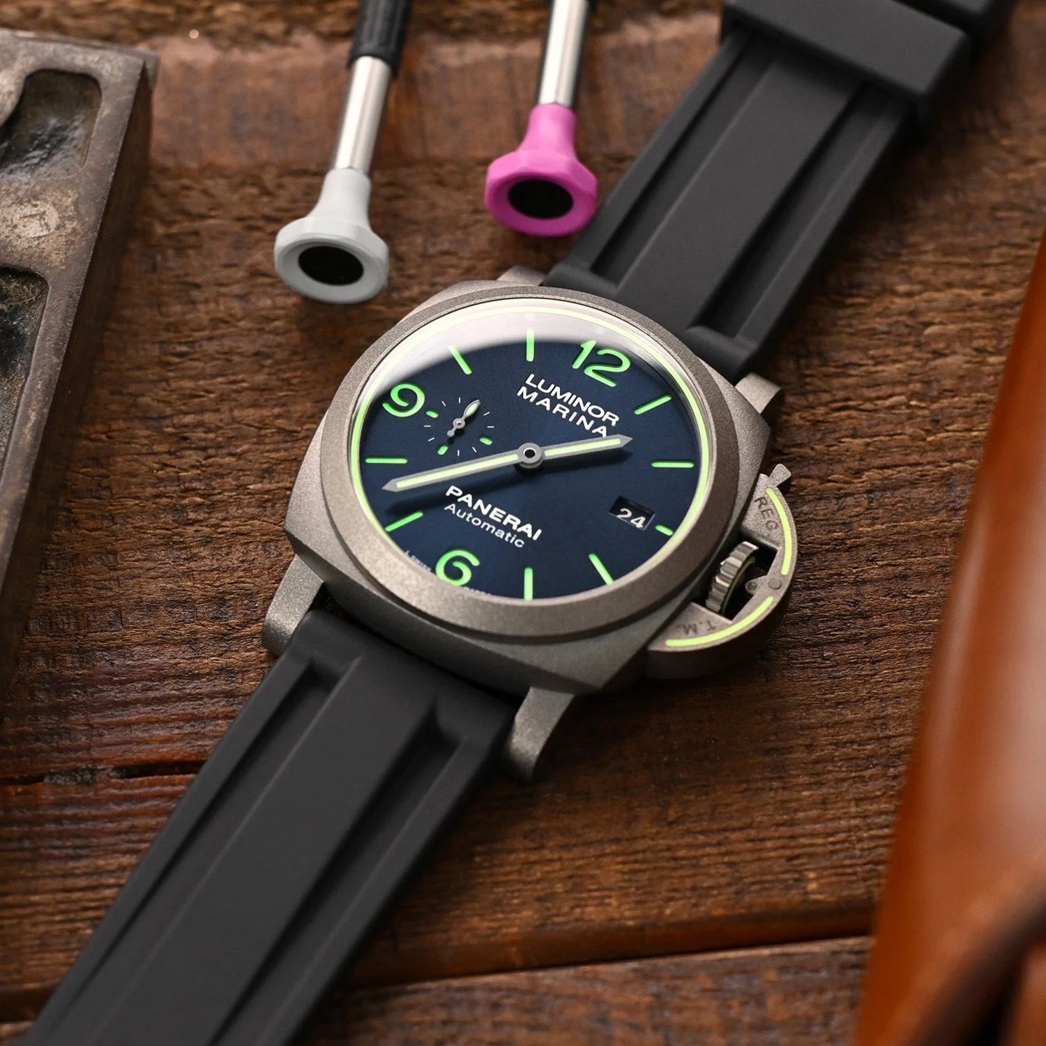 Kautschukarmband – Für Panerai – Schwarz - Helvetus DE