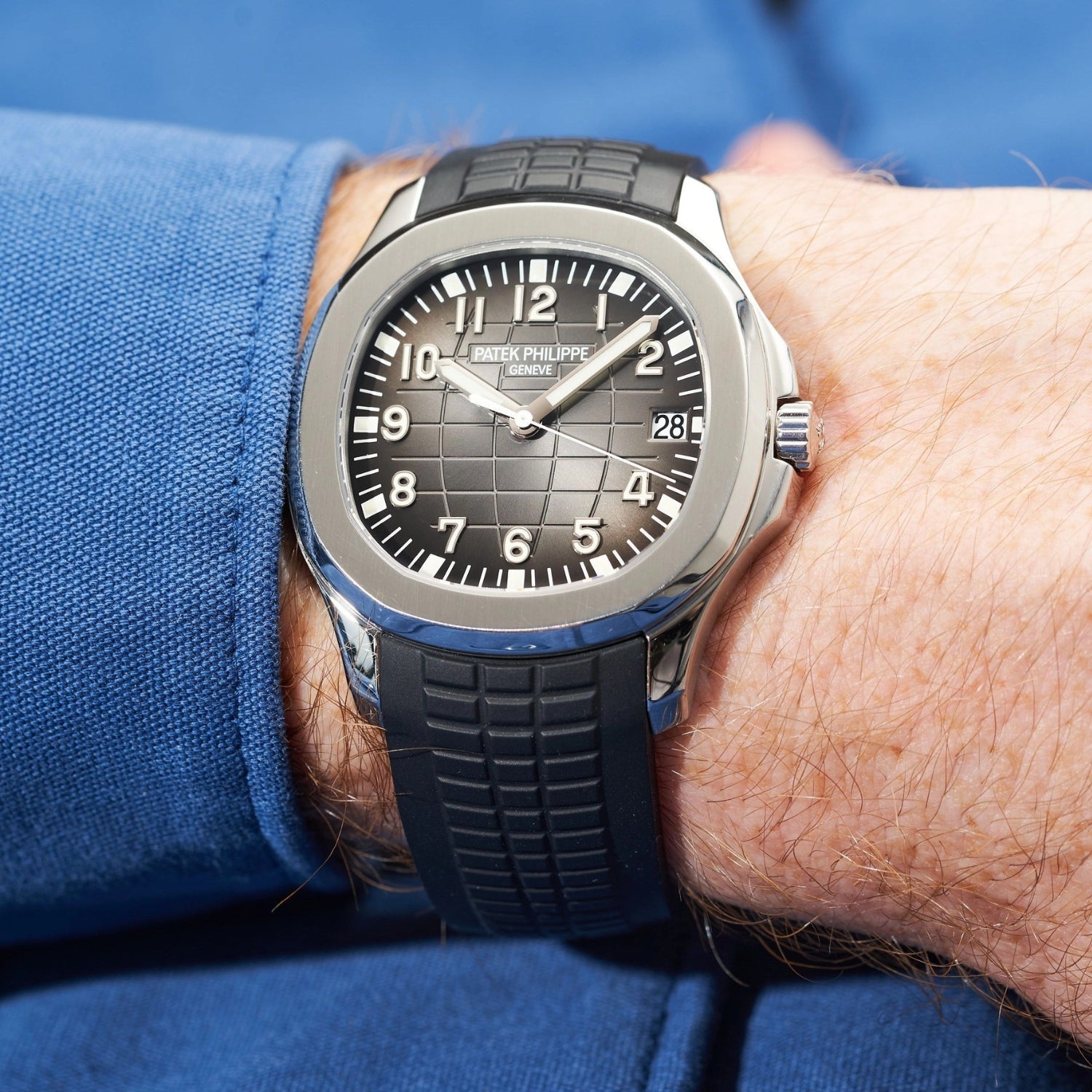 Kautschukarmband – Für Patek Philippe Aquanaut – Schwarz - Helvetus DE