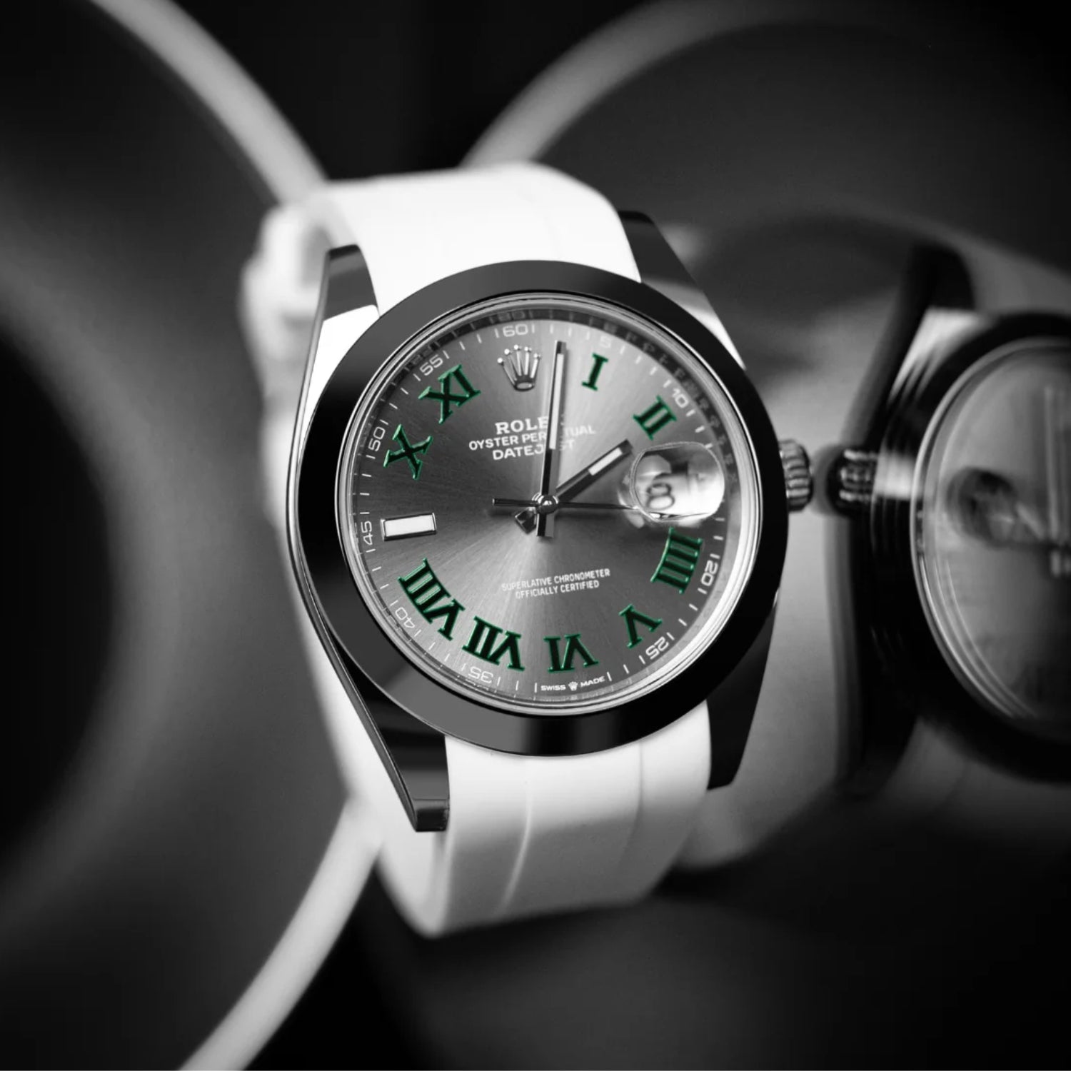 Kautschukarmband für Rolex Datejust 41mm – Weiss - Helvetus DE