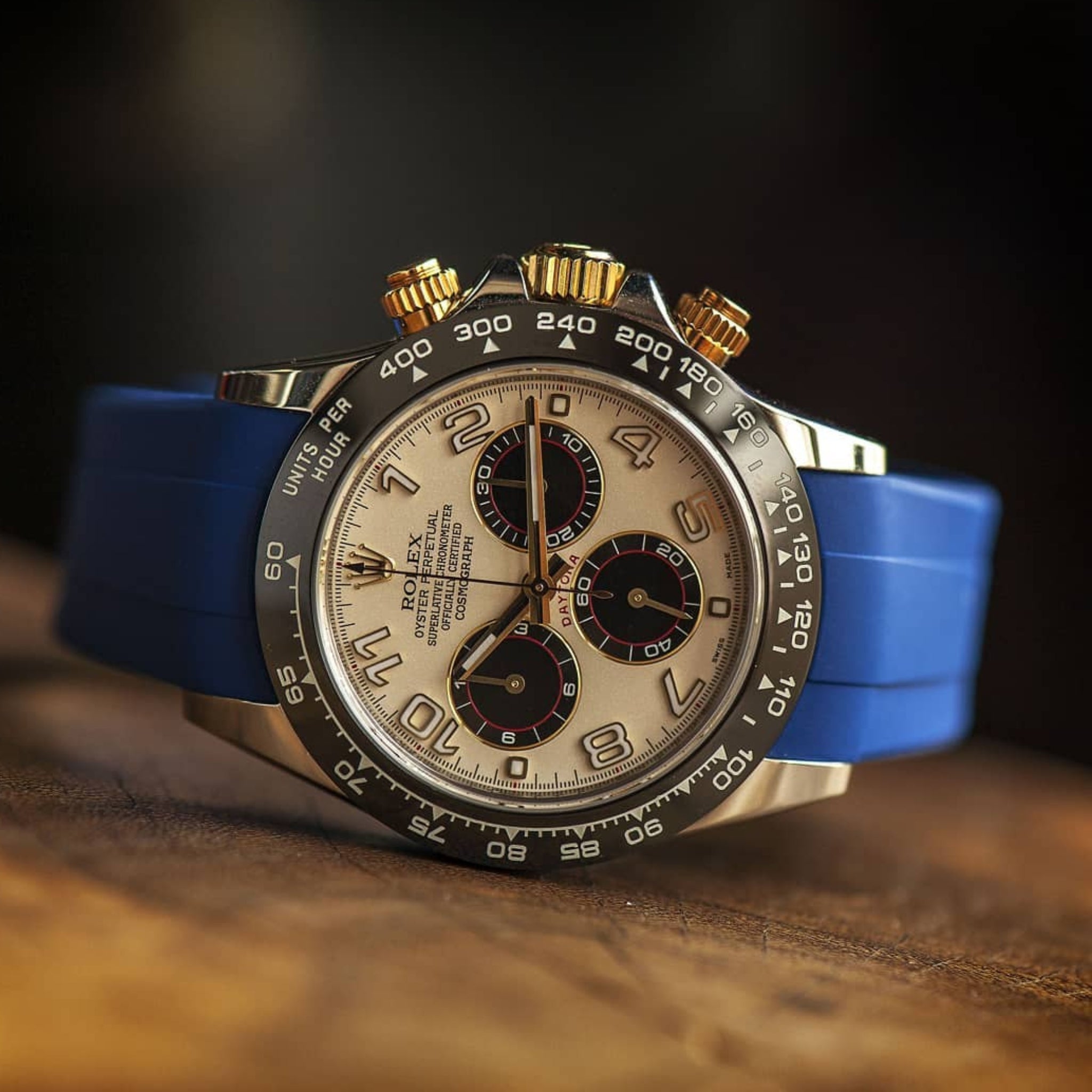 Kautschukarmband – für Rolex Daytona – Dunkel Blau - Helvetus DE