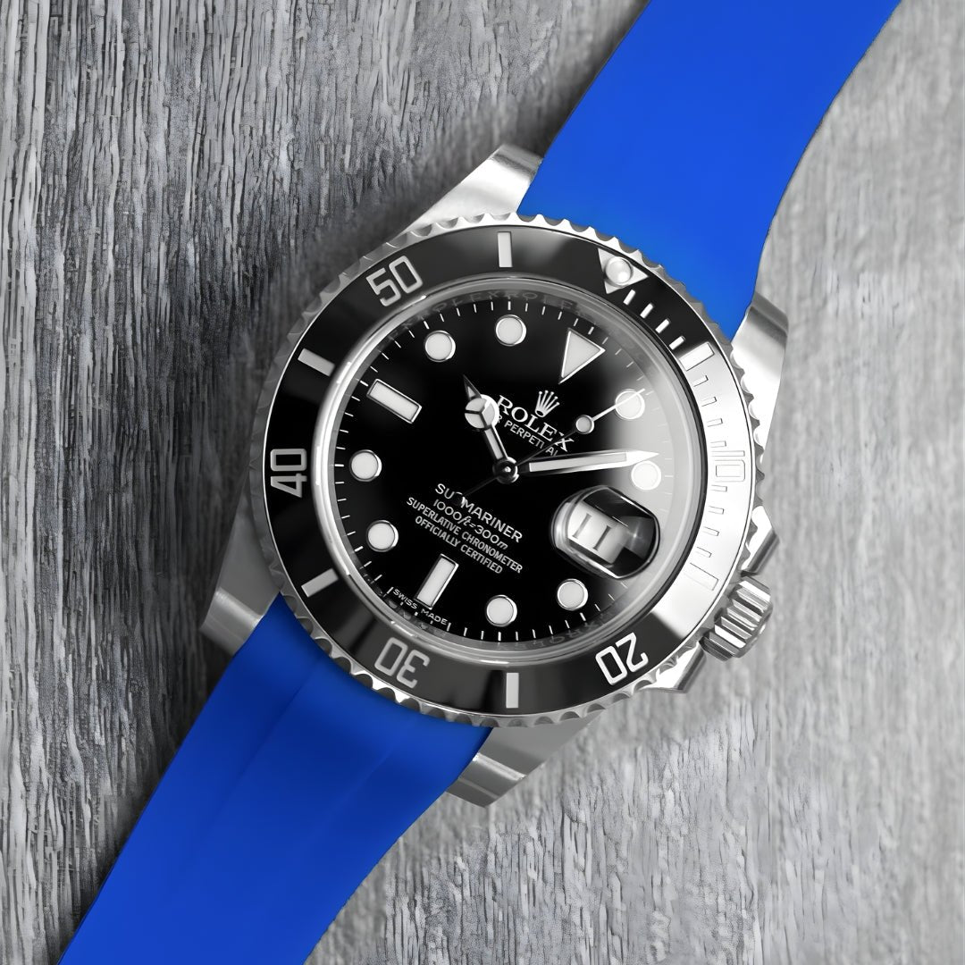 Kautschukarmband – für Rolex Submariner – Blau - Helvetus DE