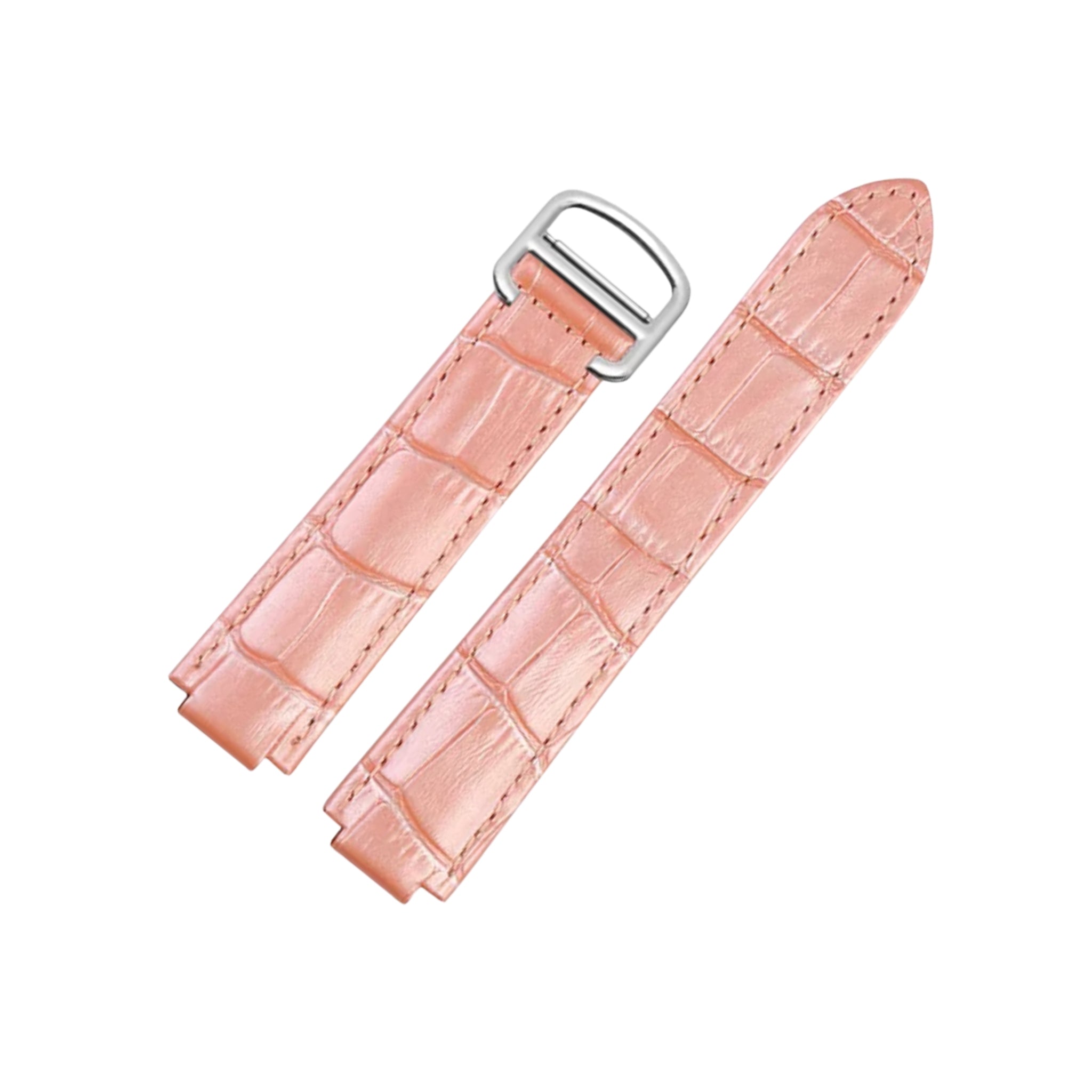 Leather Strap - For Cartier Ballon Bleu - Pink - Helvetus