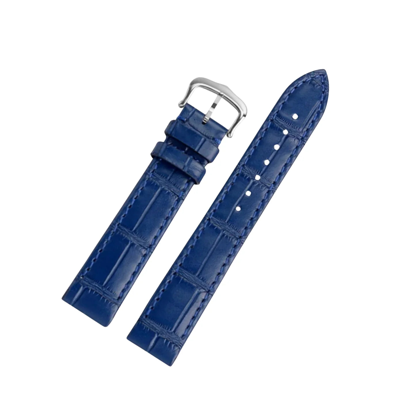 Leder Armband - für Cartier Santos Dumont - Blau