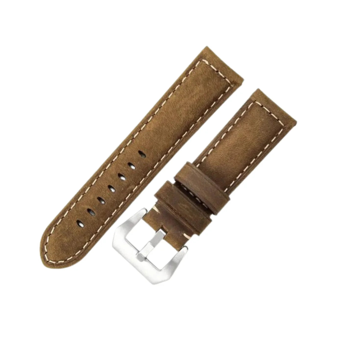 Leder Armband - Für Panerai - Mocha Braun