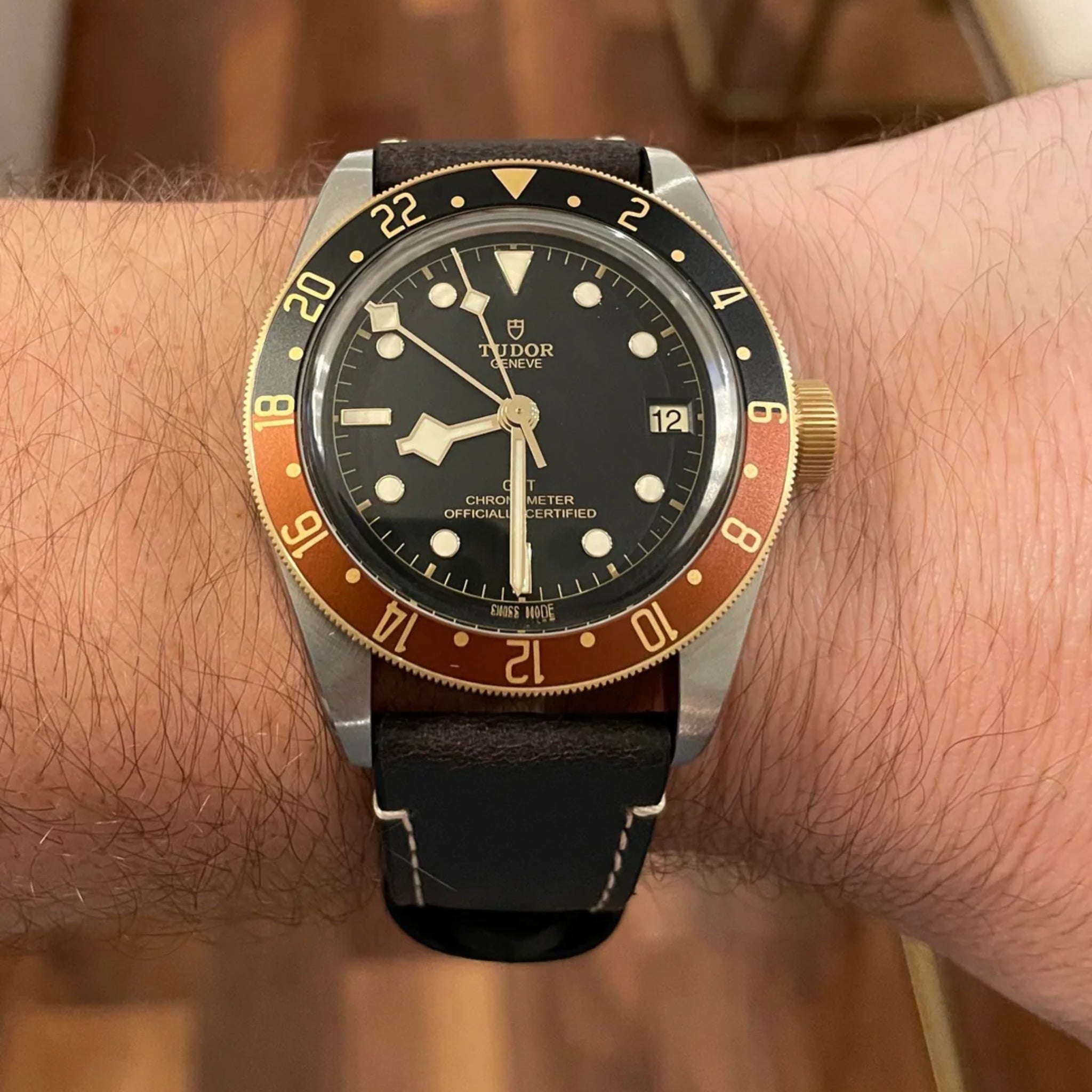 Leder Armband - Für alle Tudor Uhren - Braun - Helvetus DE