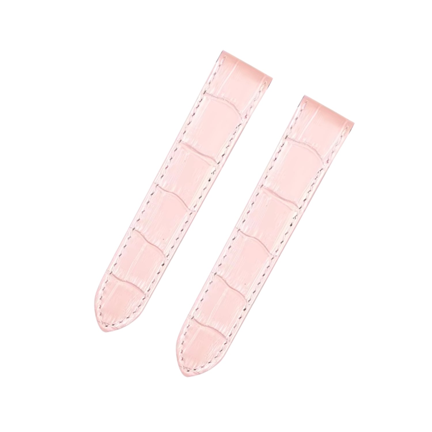 Leder Armband - für Cartier Santos 100 - Pink - Helvetus DE