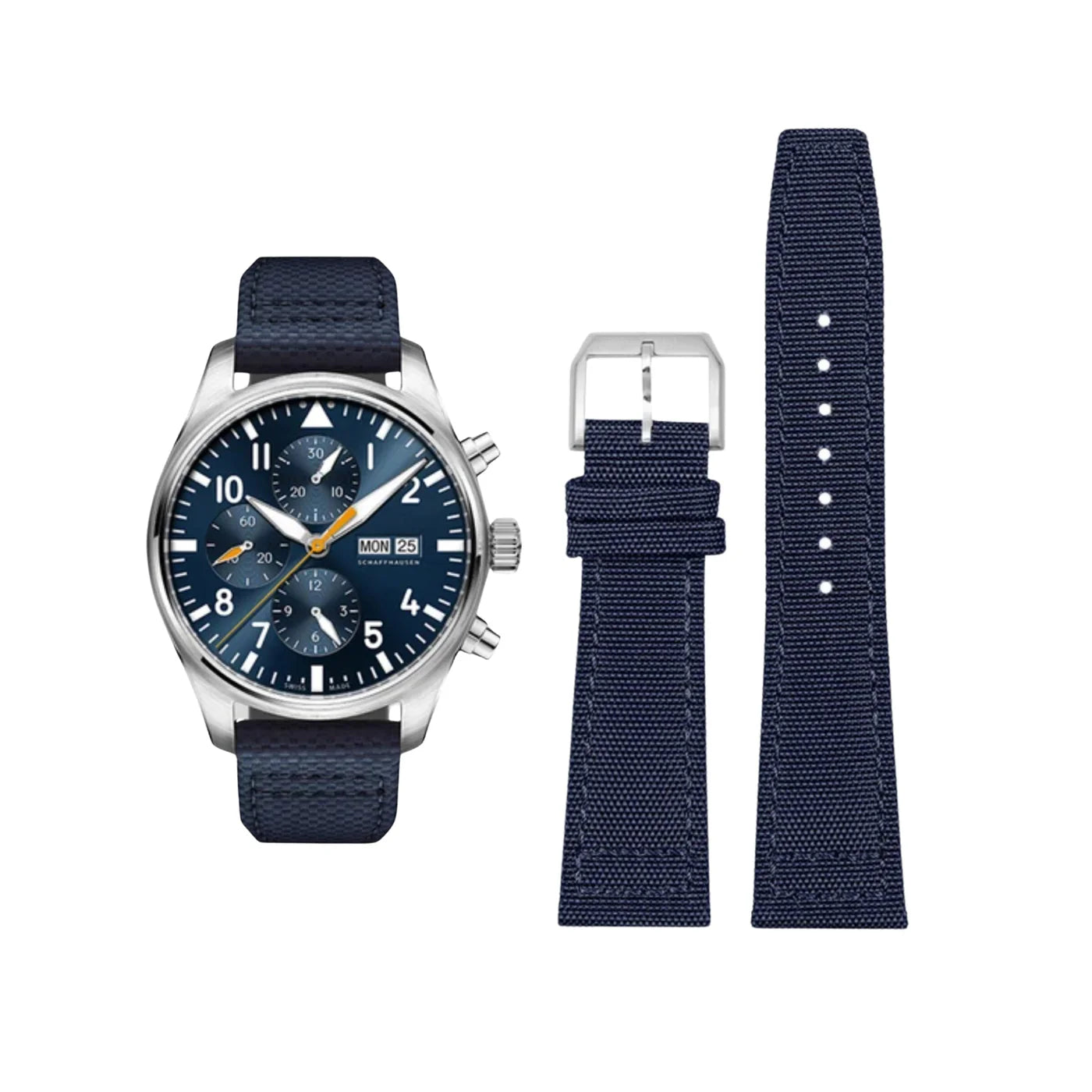 Nylon Armband für IWC Pilot – Blau