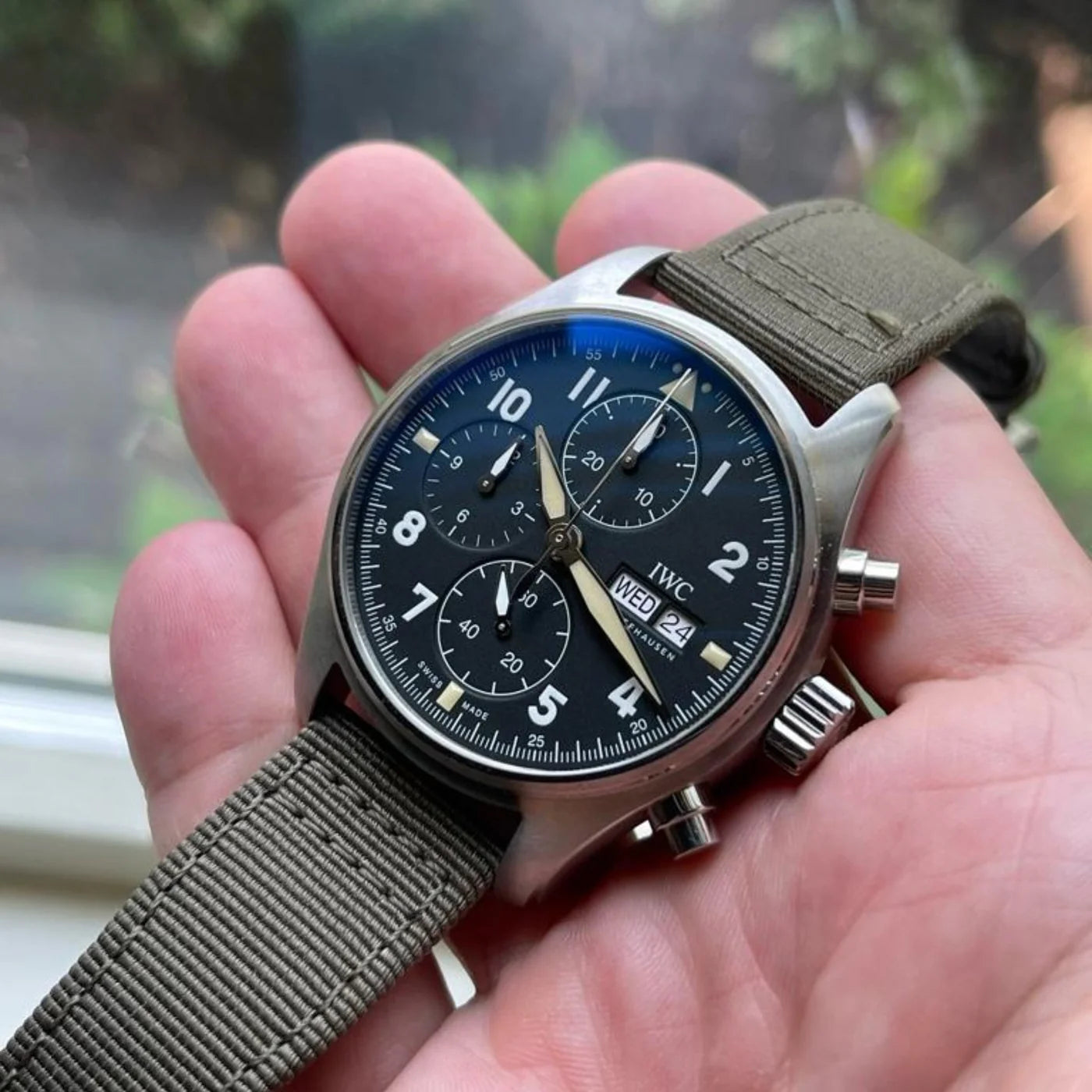 Nylon Armband für IWC Pilot – Grün