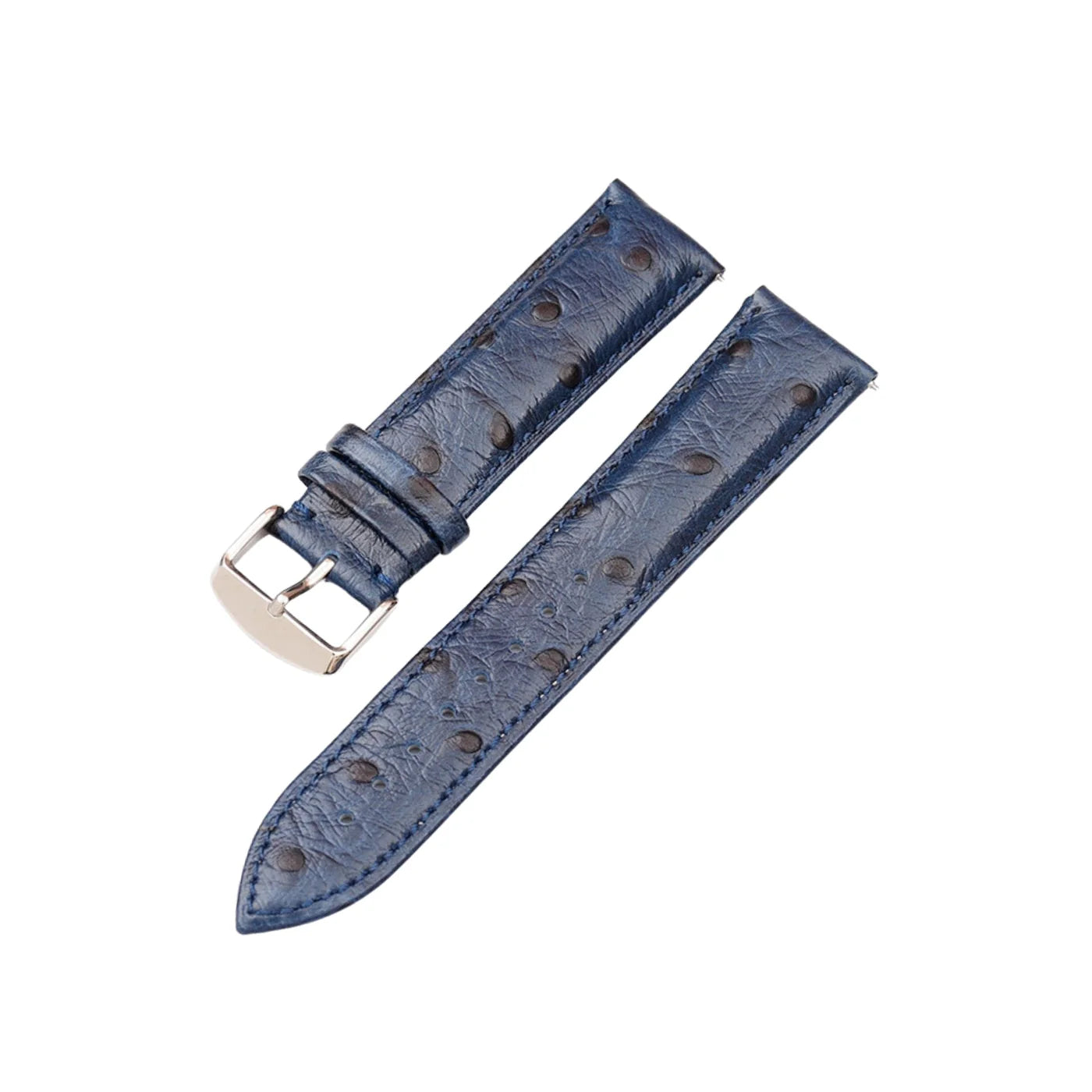 Strauss Leder Armband - Blau - Strauss Muster