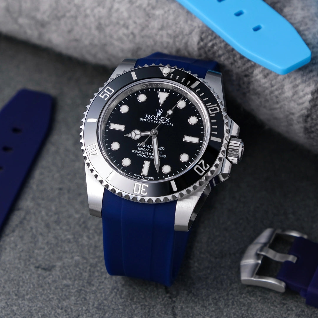 Kautschukarmband – für Rolex Submariner – dunkel Blau