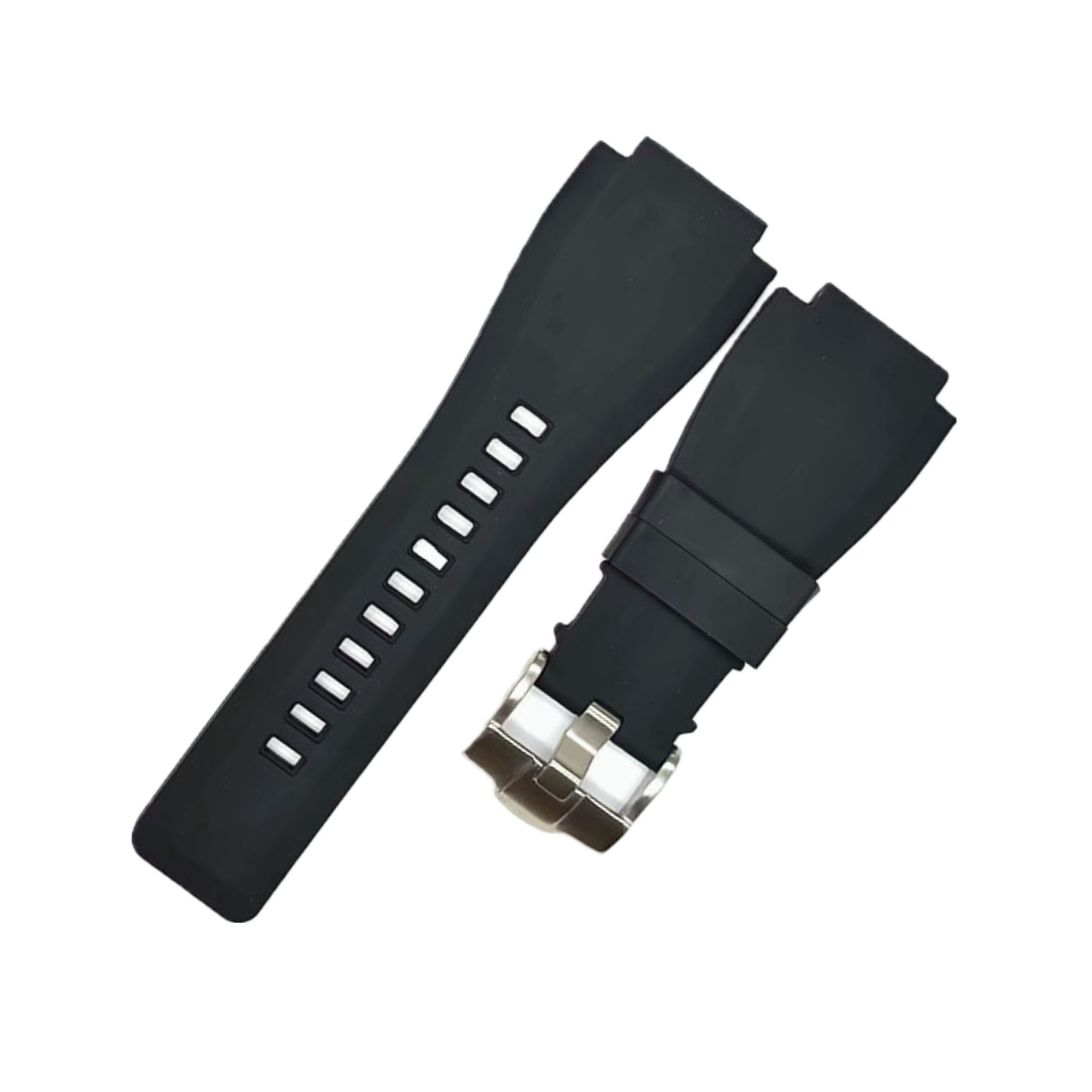 Rubber Strap - For Bell & Ross BR - 01 | BR - 03 - Black - Helvetus