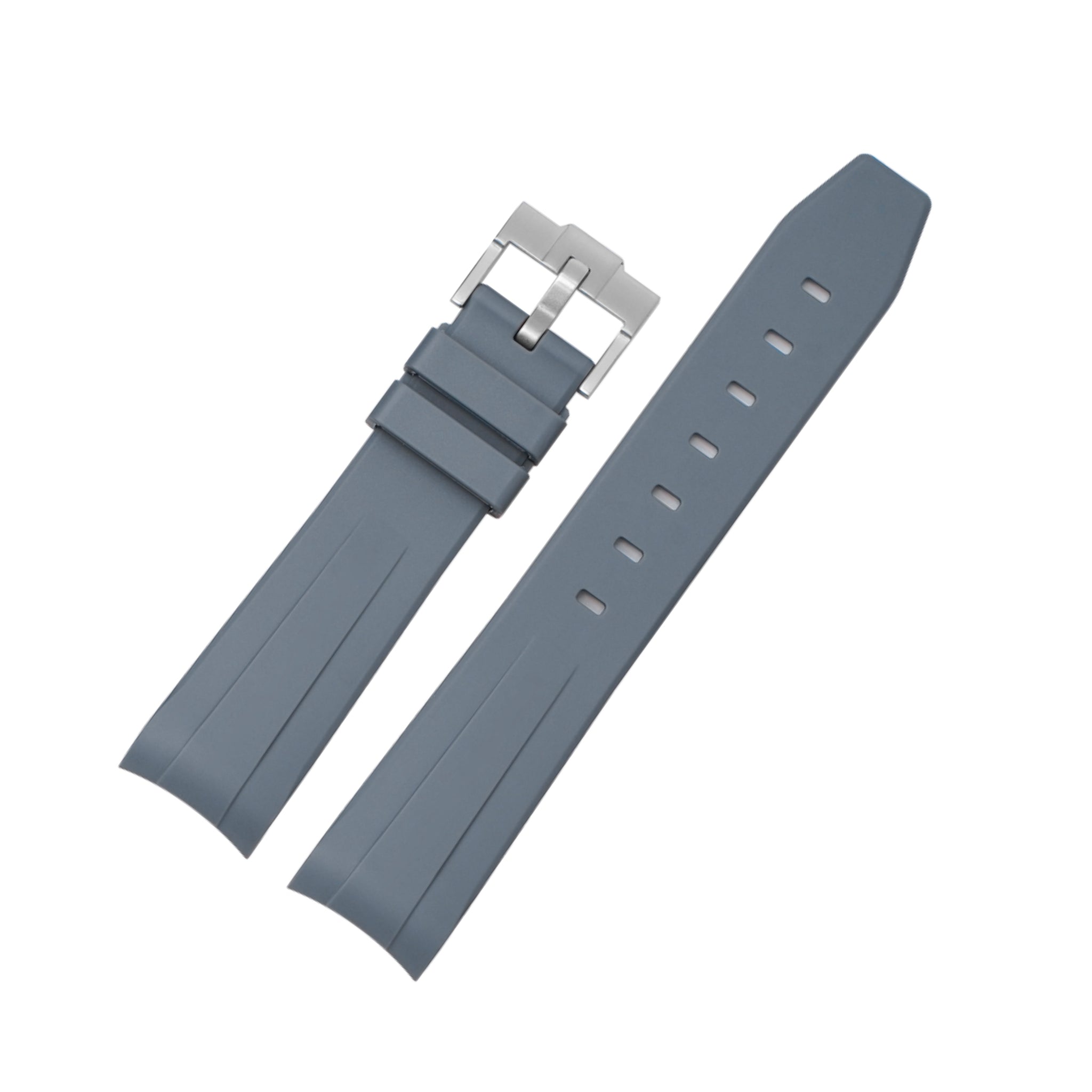 Rubber Strap - For Omega Speedmaster - Grey - Helvetus