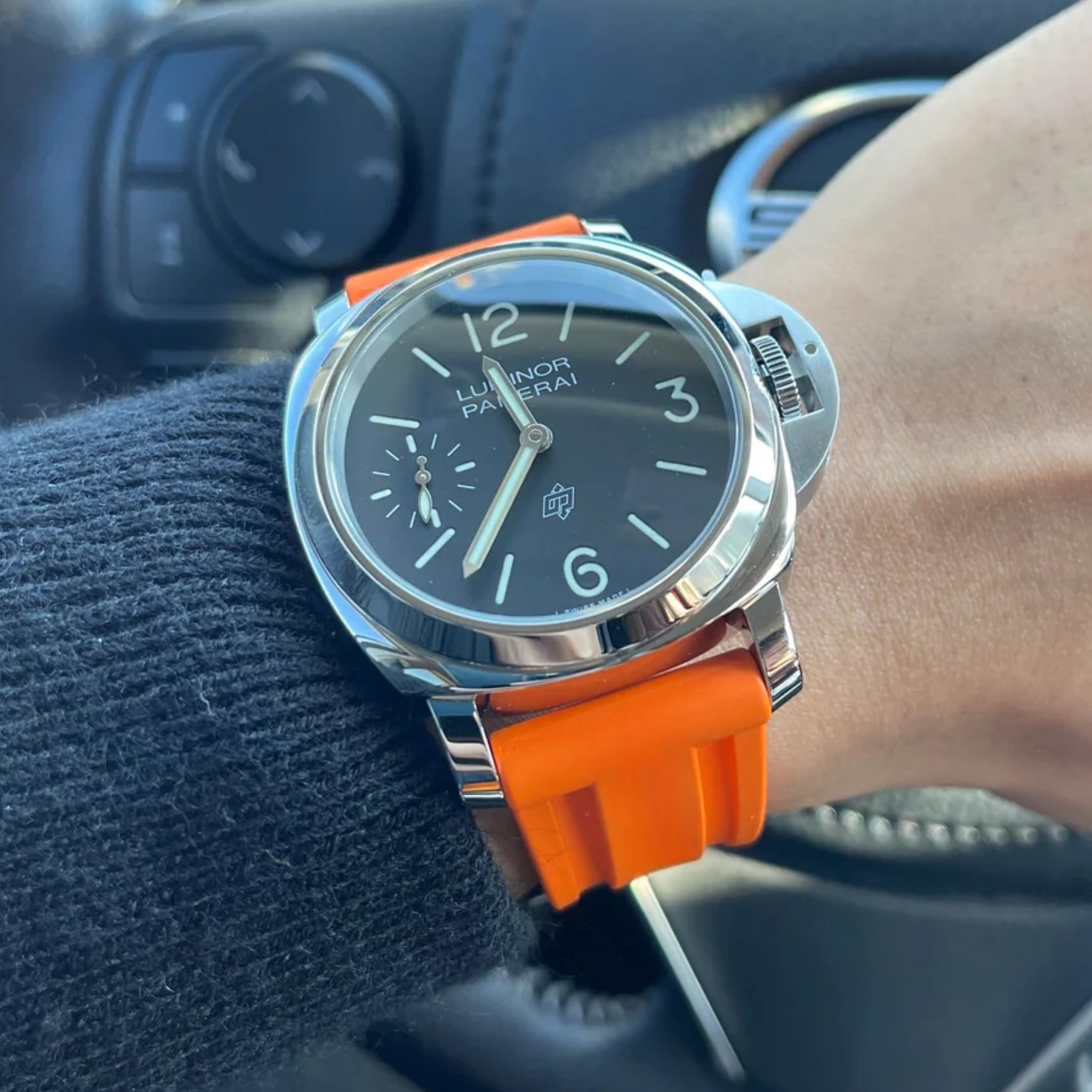 Rubber Strap - For Panerai - Orange - Helvetus