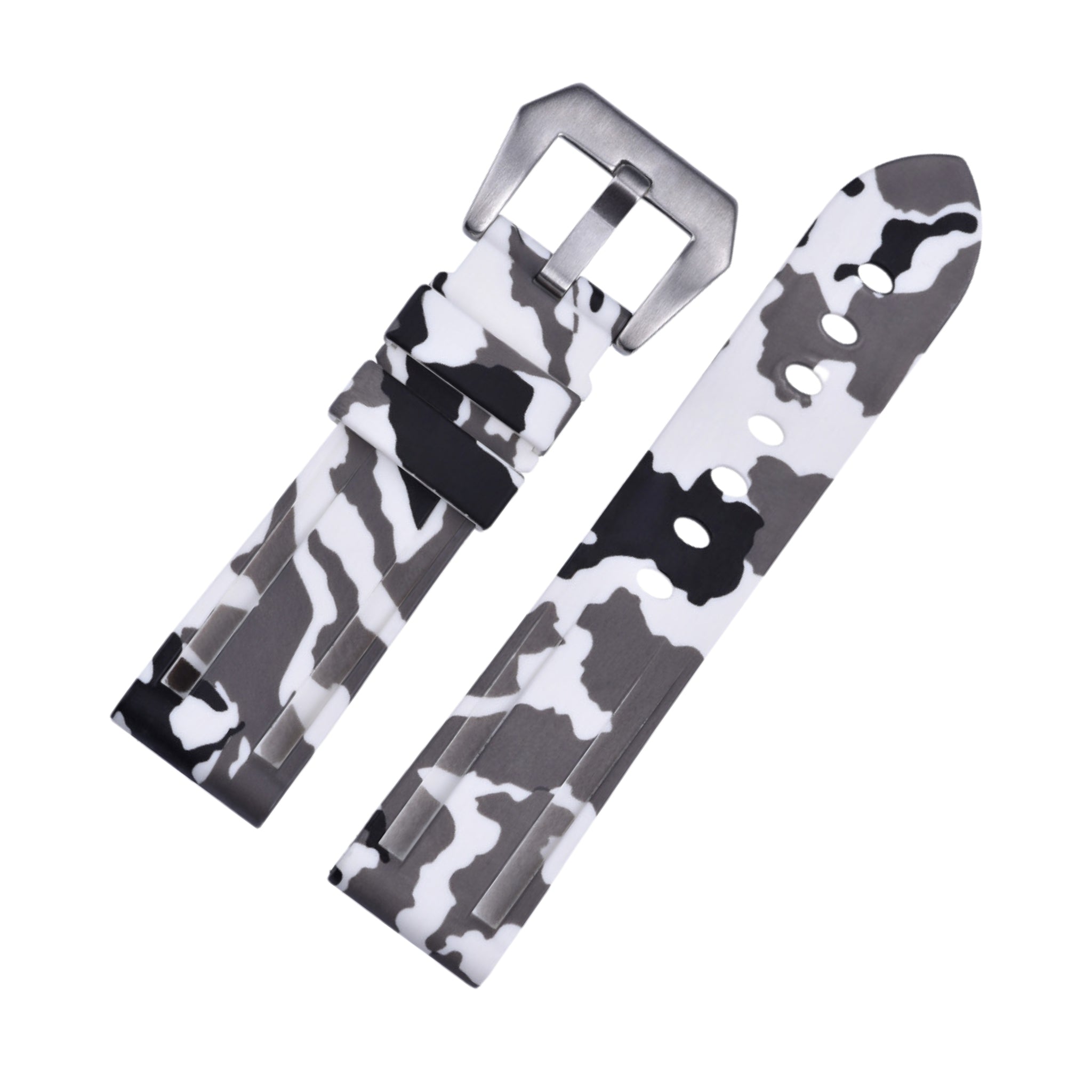 Rubber Strap - For Panerai - White Camo - Helvetus