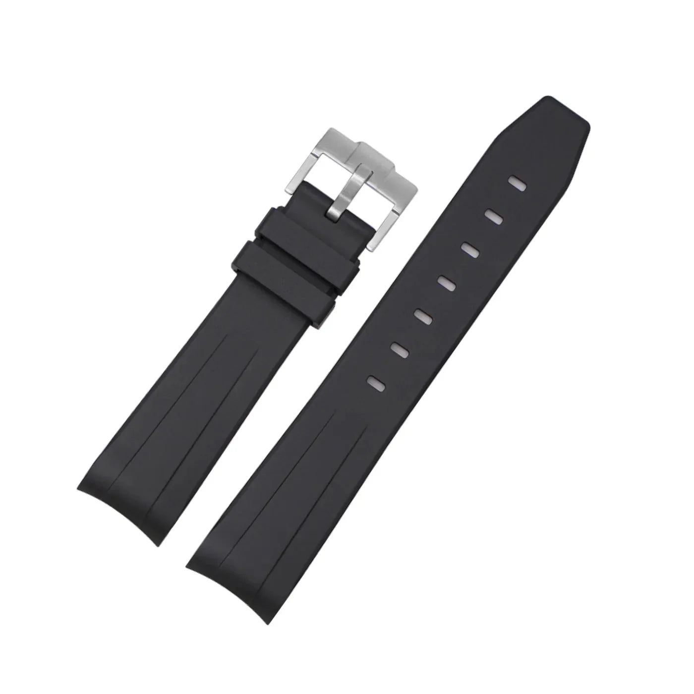 Rubber Strap - For Rolex Datejust 31mm - Black - Helvetus