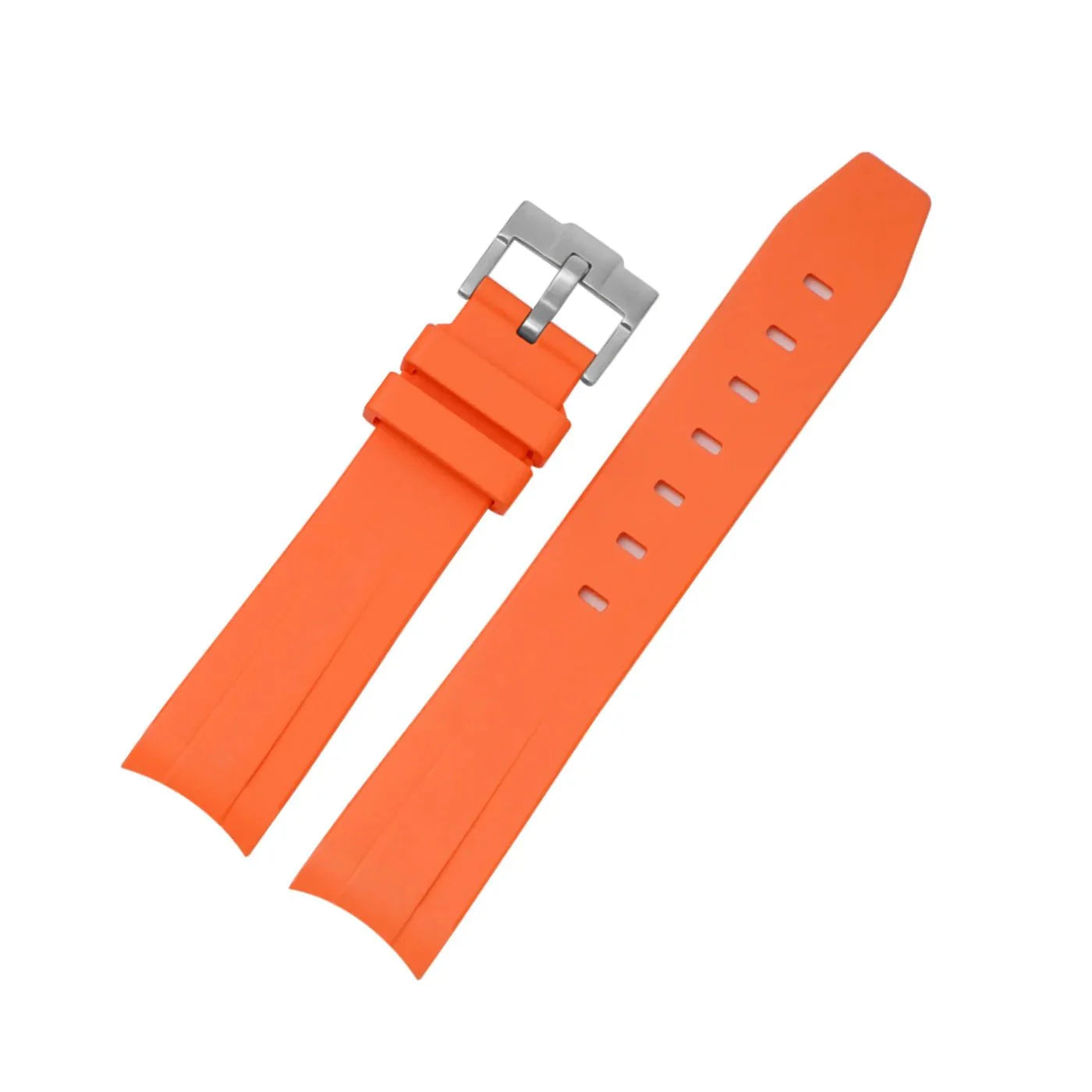 Rubber Strap - For Rolex Datejust 31mm - Orange - Helvetus