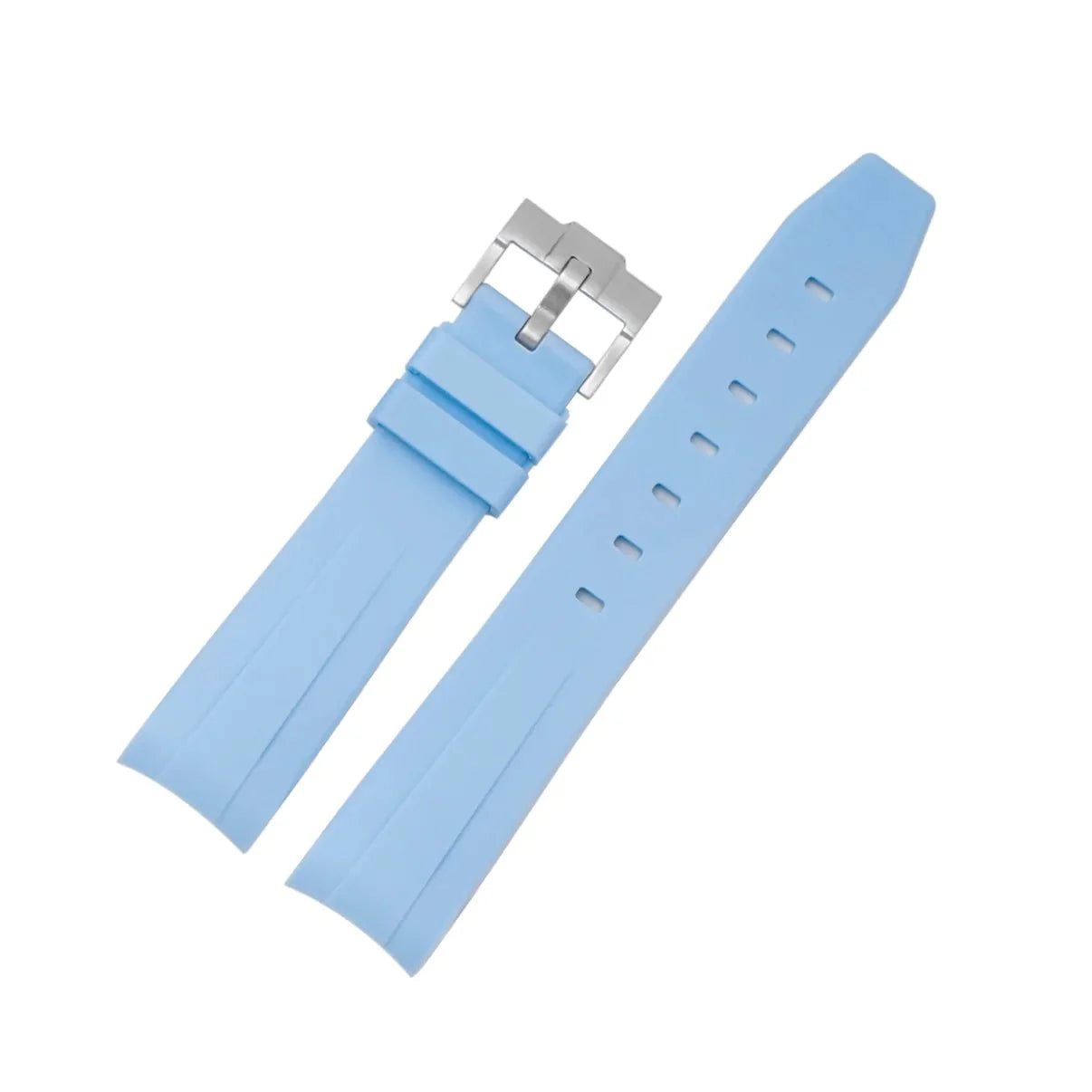 Rubber Strap - For Rolex Datejust 36 - Baby Blue - Helvetus