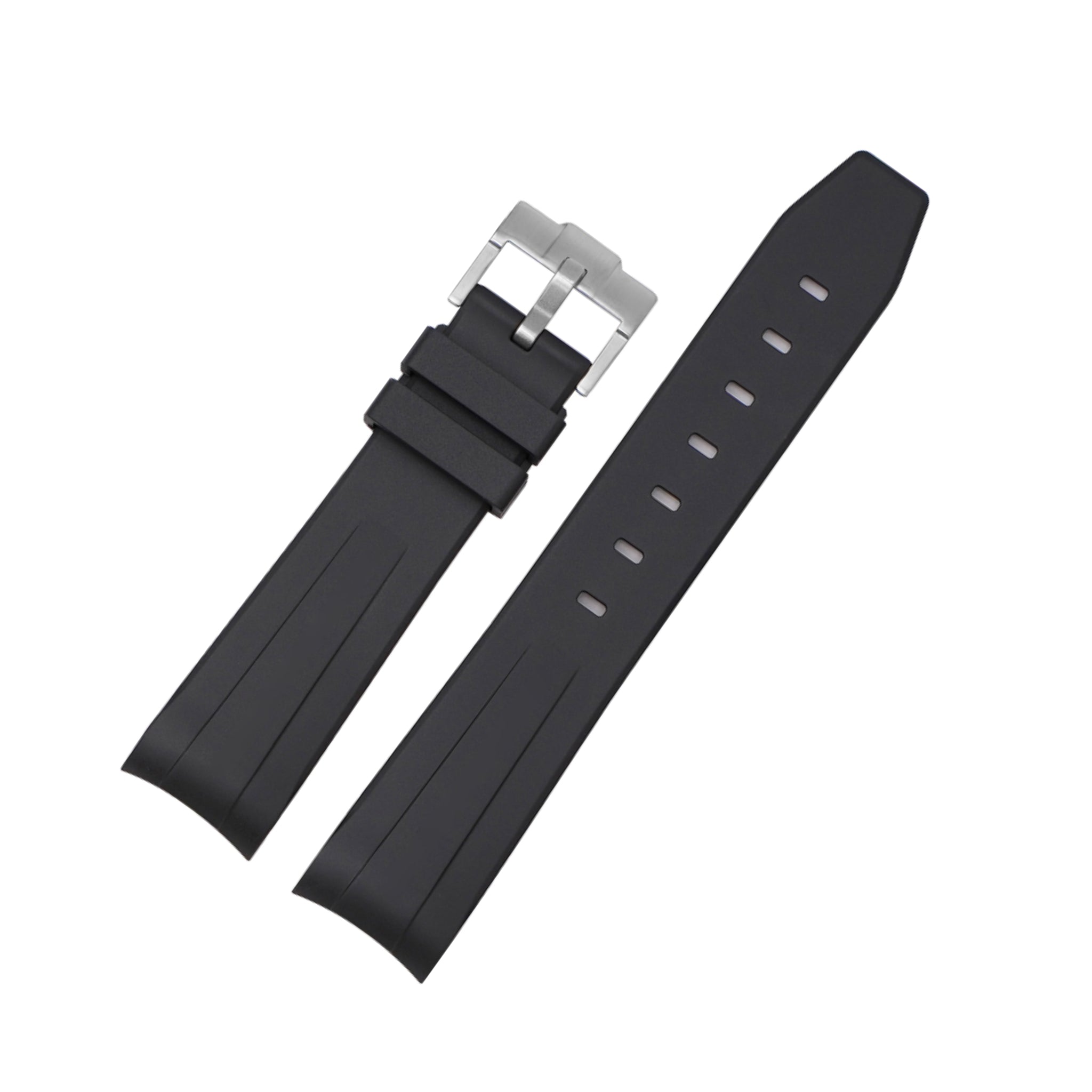 Rubber Strap - For Rolex Datejust 36 - Black - Helvetus