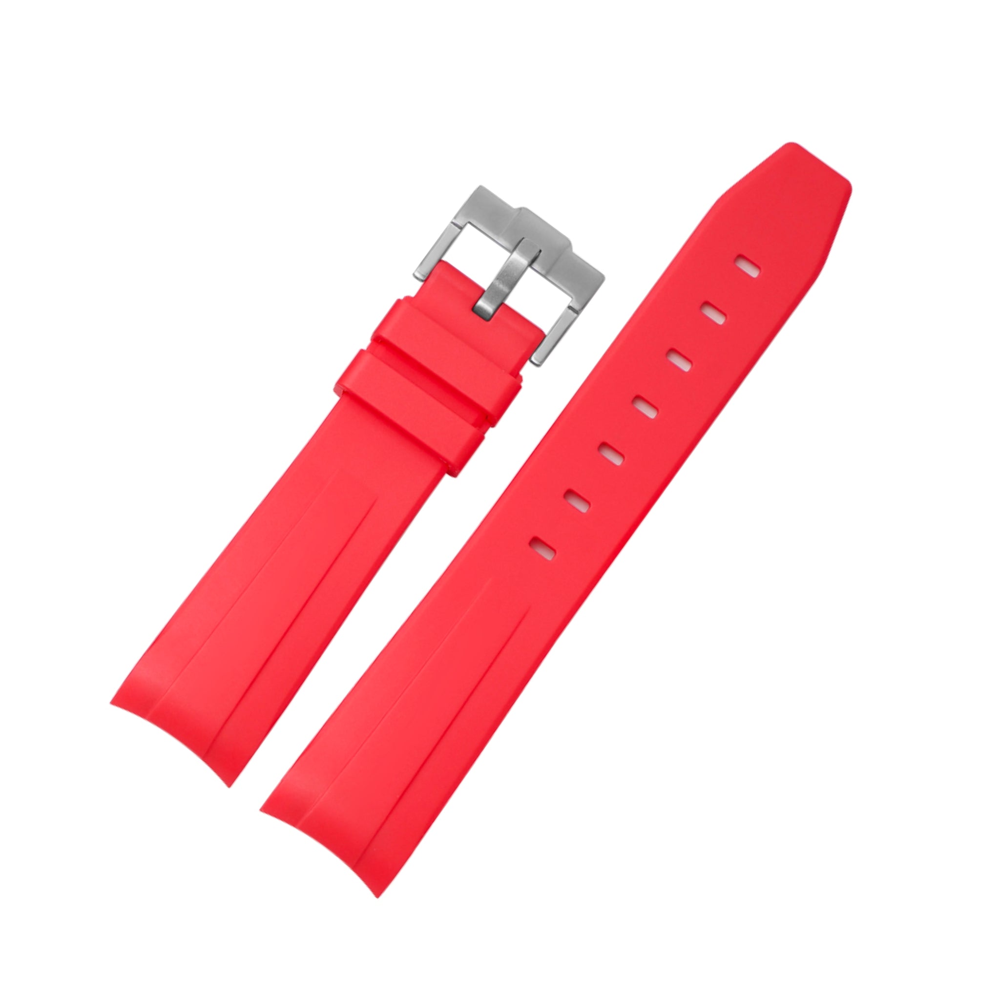 Rubber Strap - For Rolex Datejust 36 - Red - Helvetus