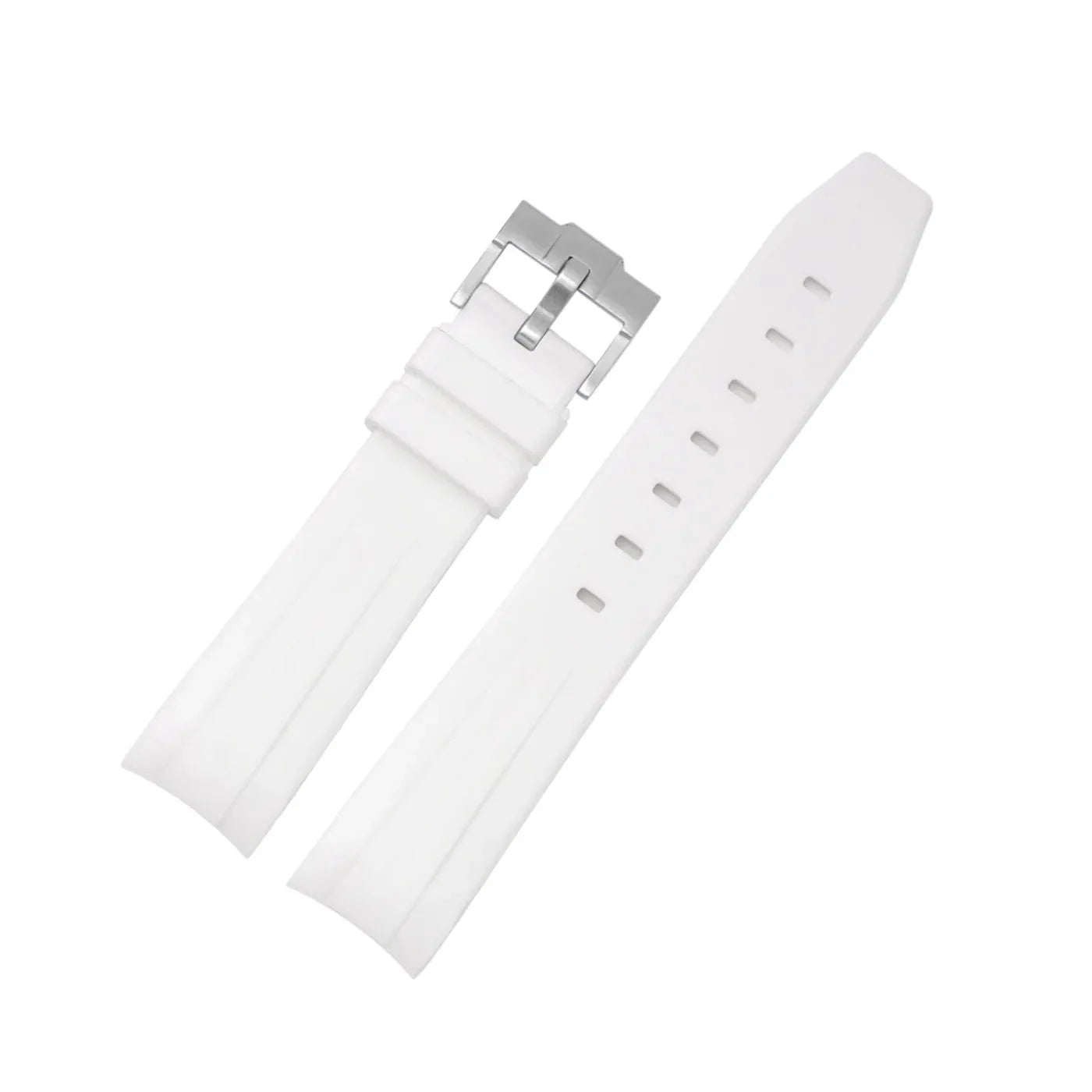 Rubber Strap - For Rolex Submariner - White - Helvetus