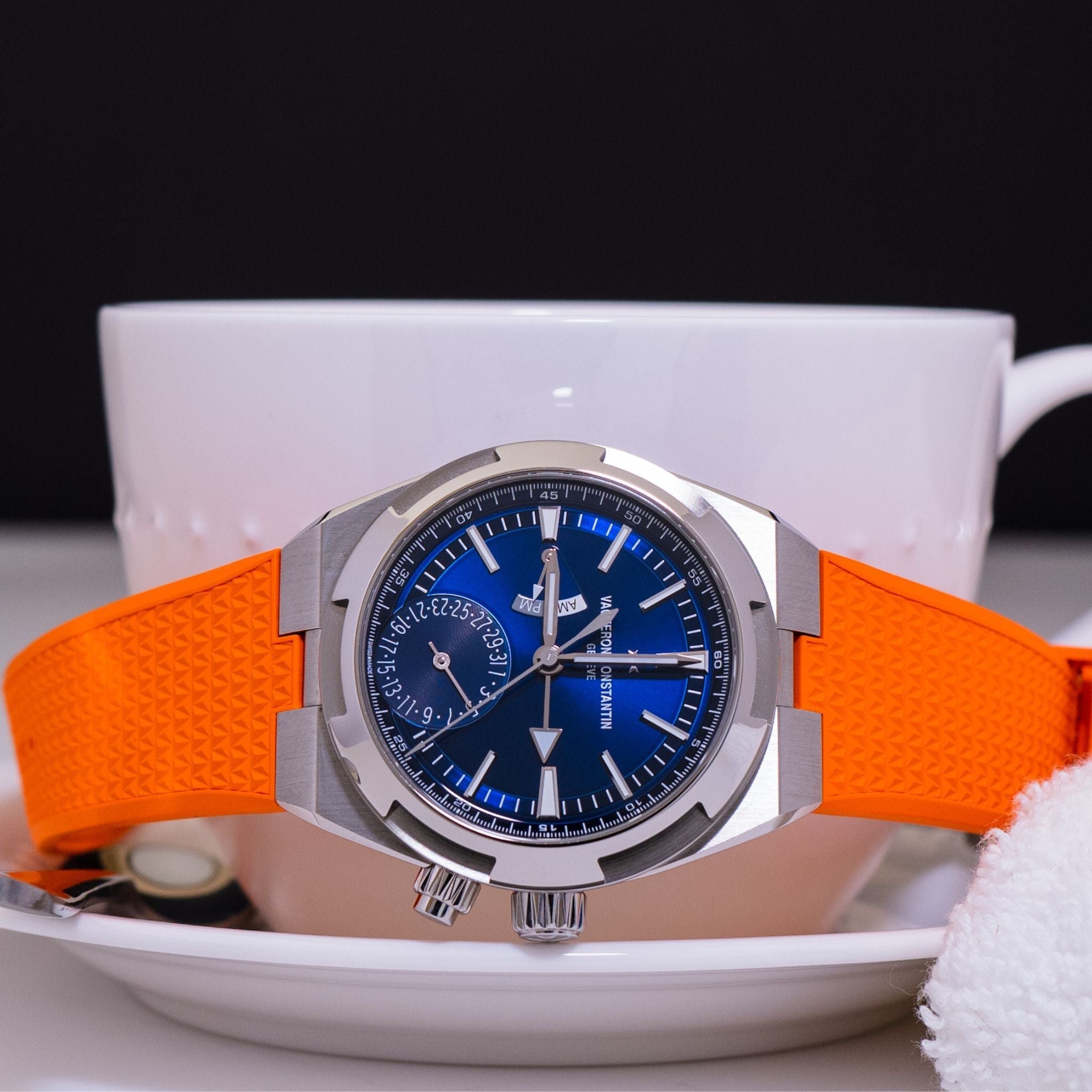 Rubber Strap - For Vacheron Constantin Overseas - Orange - Helvetus