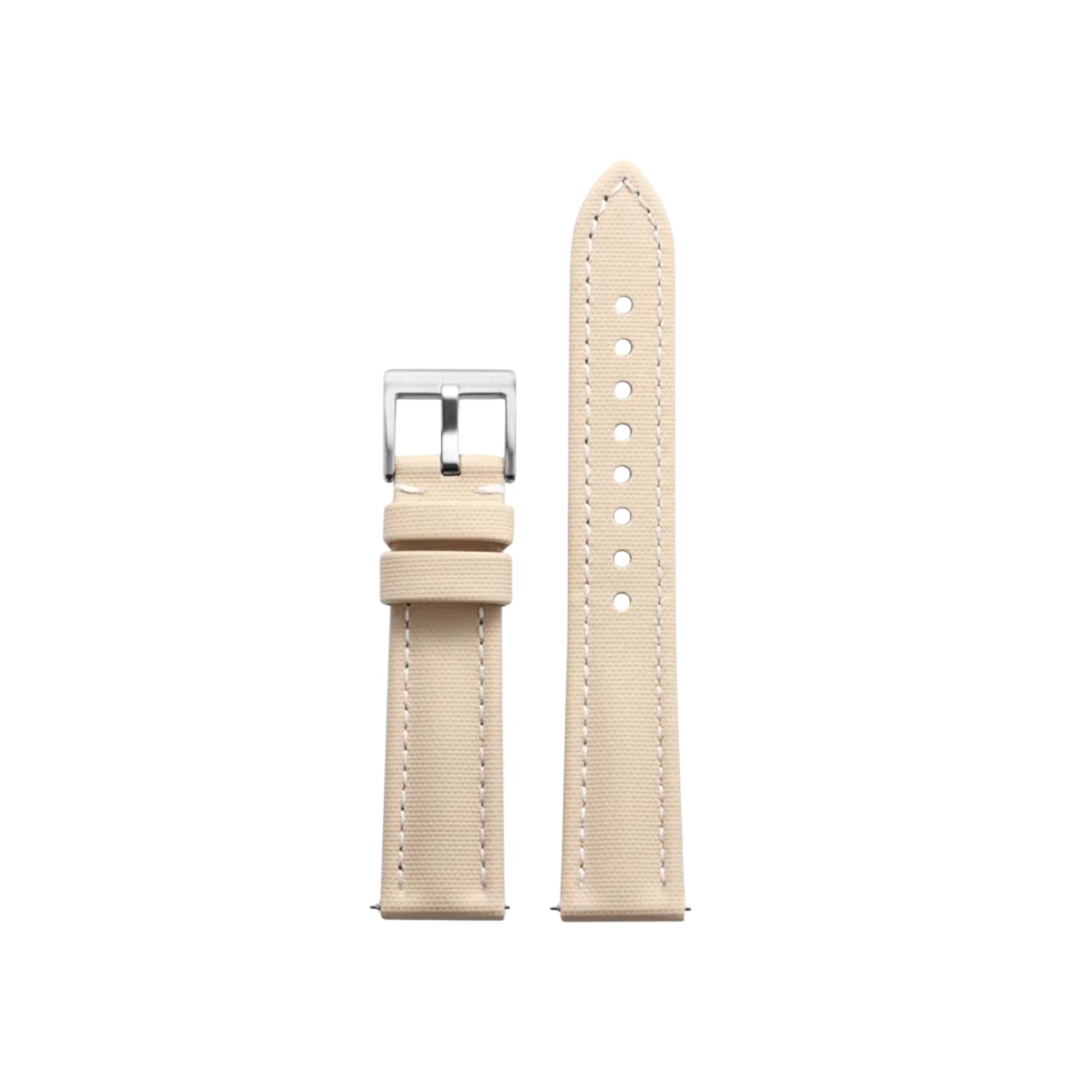 Sailcloth FKM Kautschuk Armband – Beige/Weiss – MarinerTex™ von Helvetus® - Helvetus DE