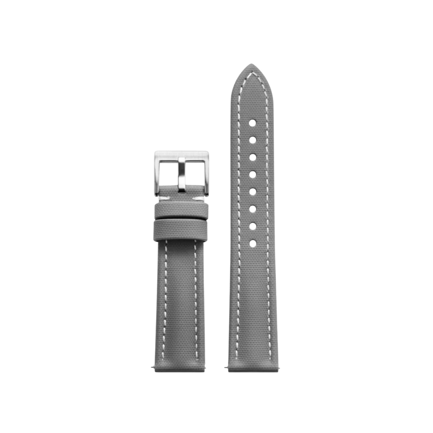 Sailcloth FKM Kautschuk Armband – Grau/Weiss – MarinerTex™ von Helvetus® - Helvetus DE