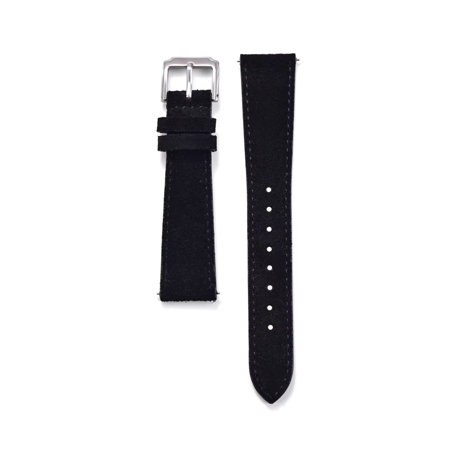 Wildleder Uhrenarmband – Schwarz – Helvetus® - Helvetus DE